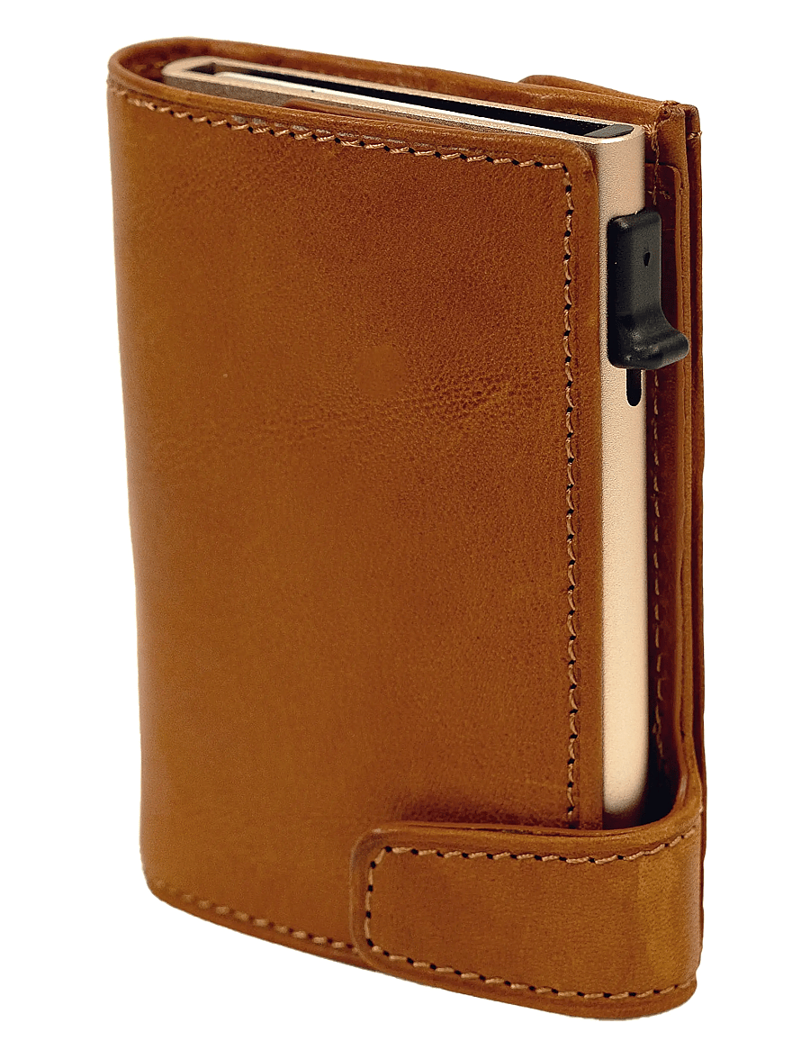 Tony Perotti - Furbo cardholder w/ banknote and coin pocket - kaardihoidjad - cognac - 0