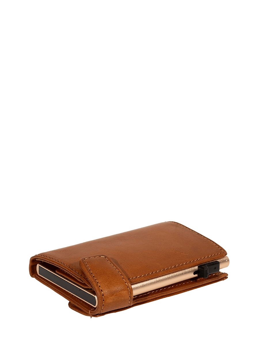 Tony Perotti - Furbo cardholder w/ banknote and coin pocket - kaardihoidjad - cognac - 2