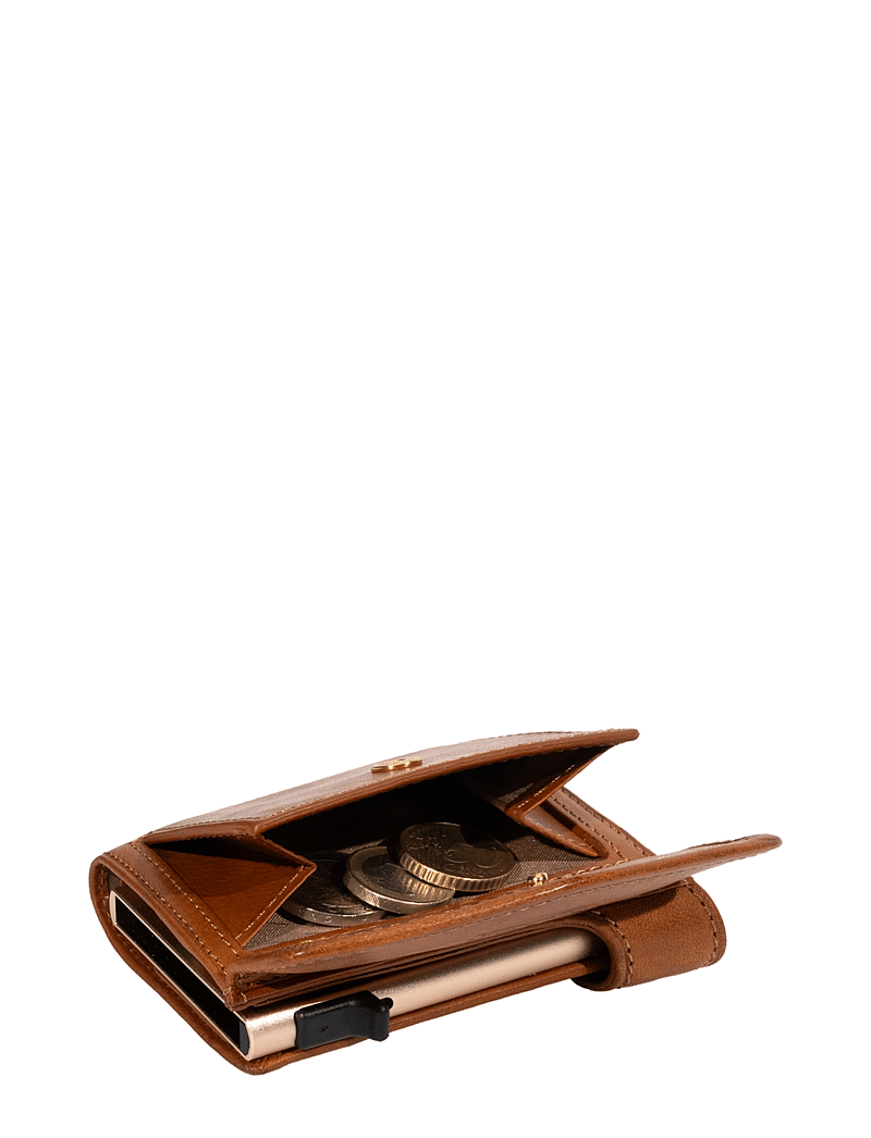 Tony Perotti - Furbo cardholder w/ banknote and coin pocket - kortholdere - cognac - 4