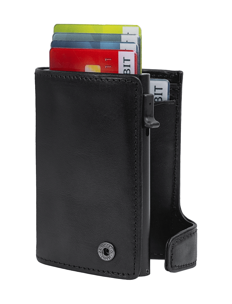 Tony Perotti - Furbo cardholder w/ banknote and coin pocket - kartenetuis - black - 1