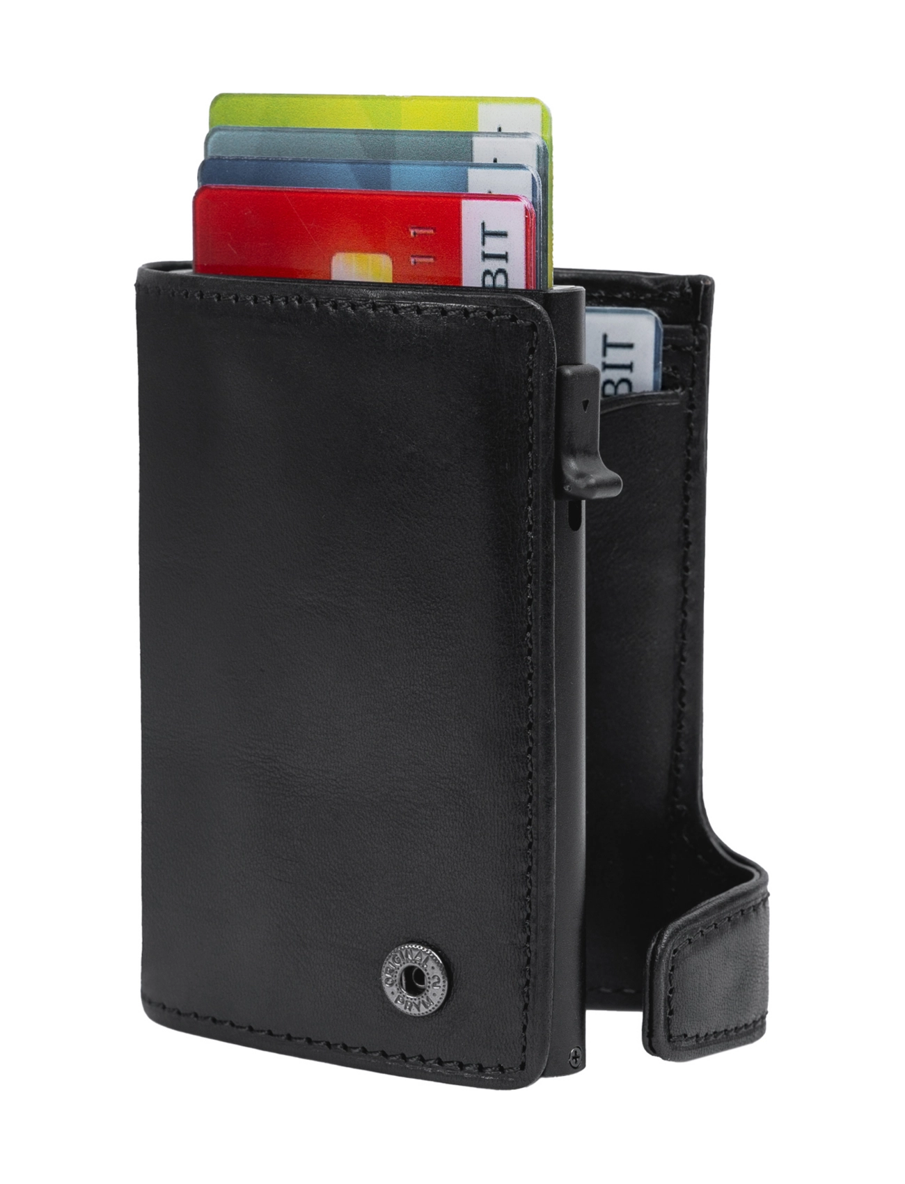 Tony Perotti - Furbo cardholder w/ banknote and coin pocket - kartenetuis - black - 1