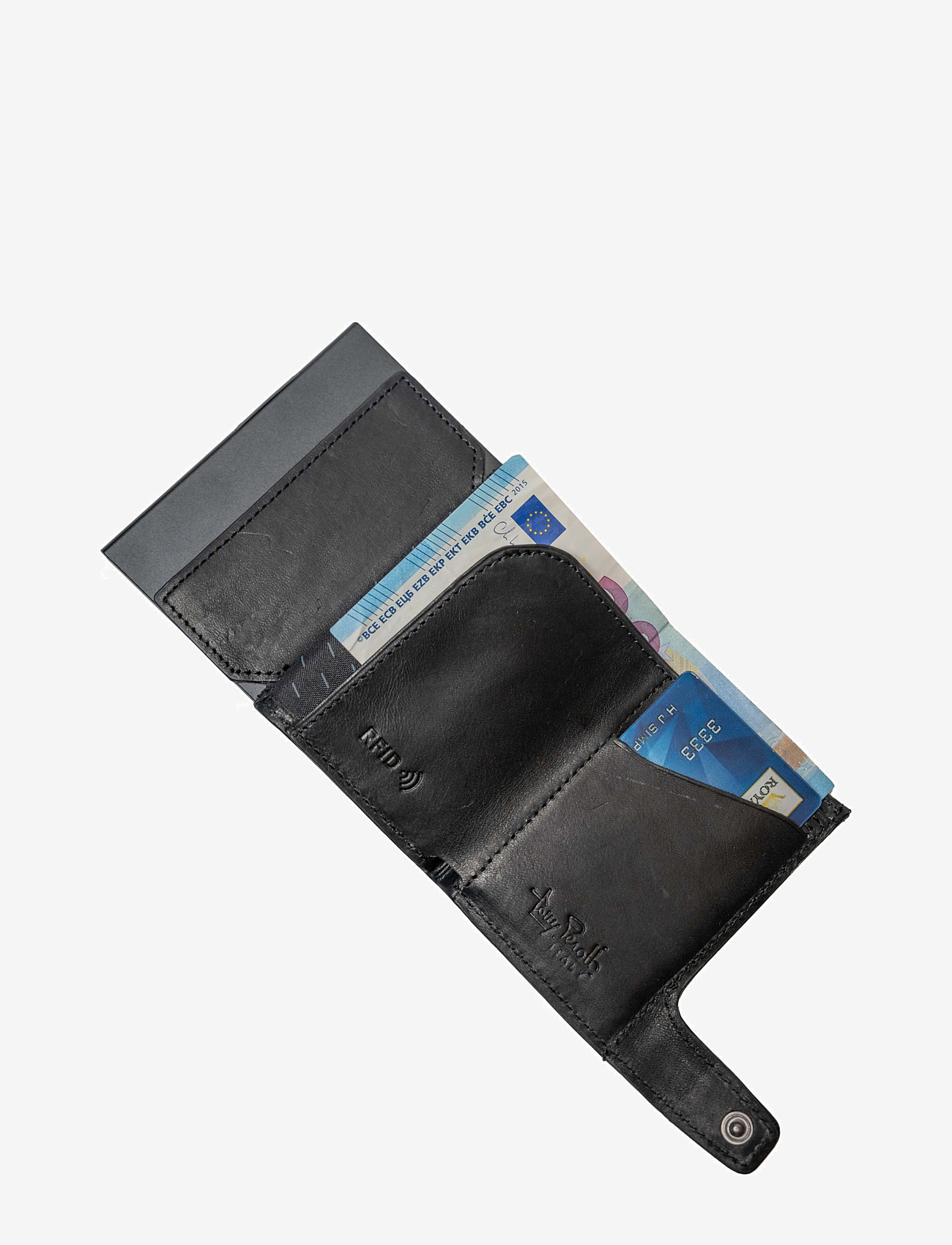 Tony Perotti - Furbo cardholder w/ banknote and coin pocket - kartenetuis - black - 5