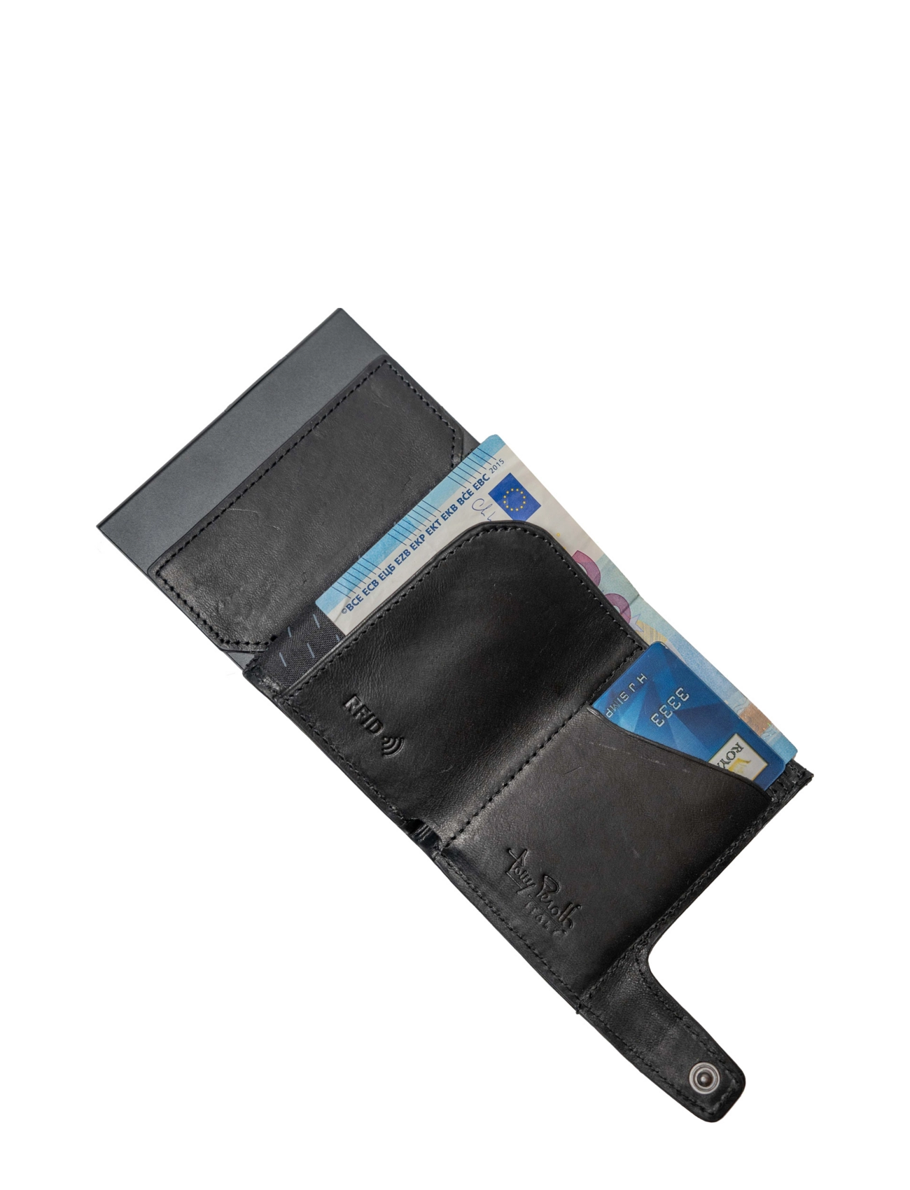 Tony Perotti - Furbo cardholder w/ banknote and coin pocket - kartenetuis - black - 5