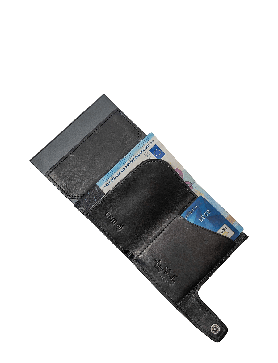Tony Perotti - Furbo cardholder w/ banknote and coin pocket - porte-cartes - black - 5
