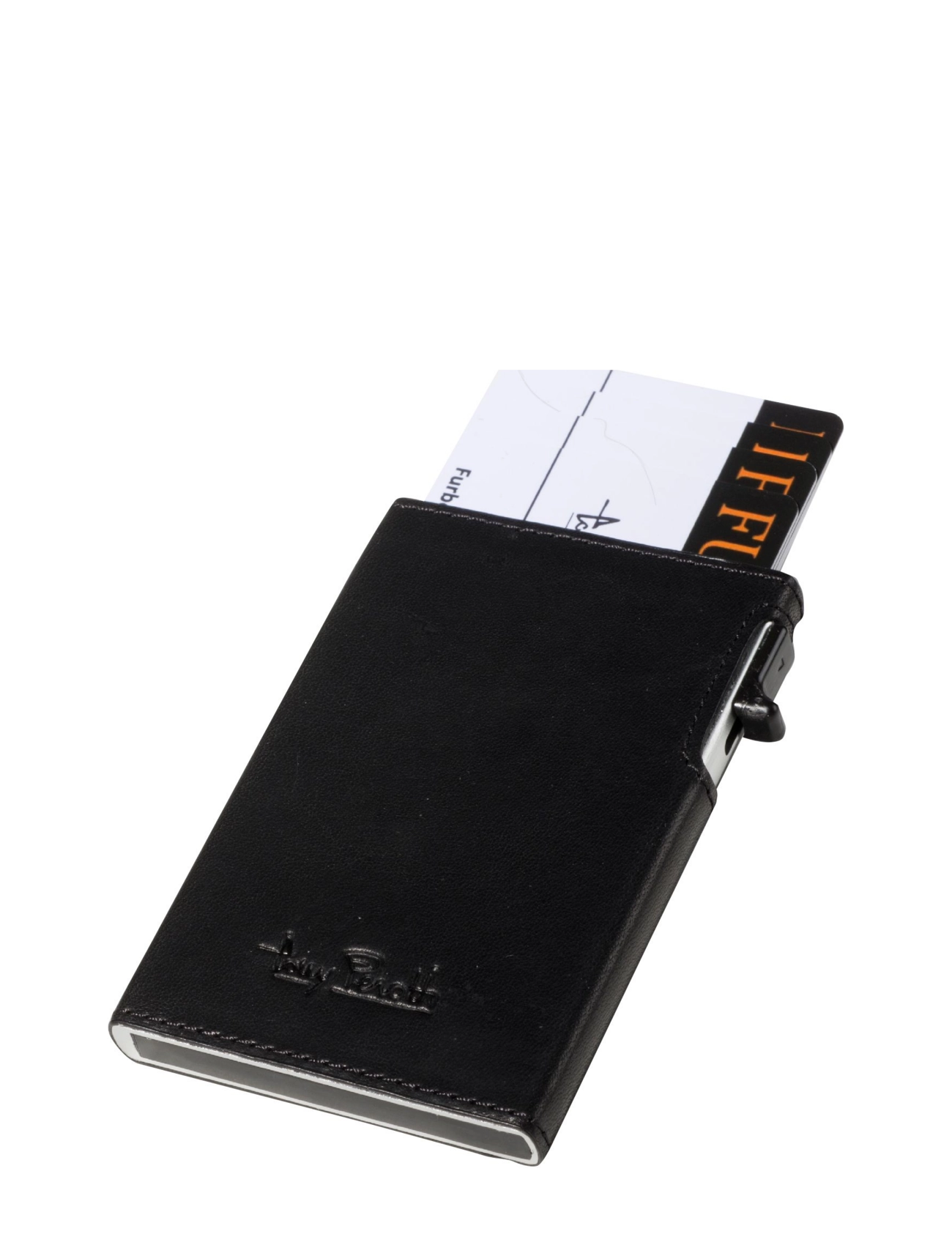 Tony Perotti Furbo Slim Cardholder With Outside Card Slot, One Size, Wallets, Schwarz - Cardholder, Frauen