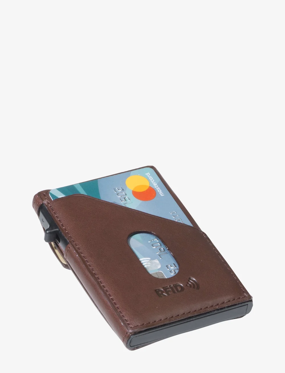 Tony Perotti - Furbo Slim Cardholder with coin pocket - korthållare - dark brown - 2