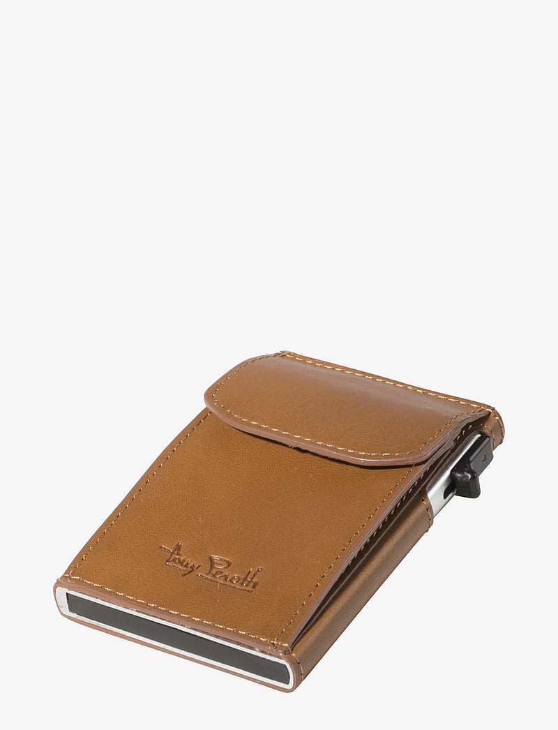 Tony Perotti - Furbo Slim Cardholder with coin pocket - kortholdere - cognac - 0