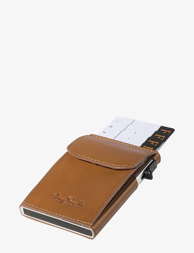 Tony Perotti - Furbo Slim Cardholder with coin pocket - kortholdere - cognac - 1