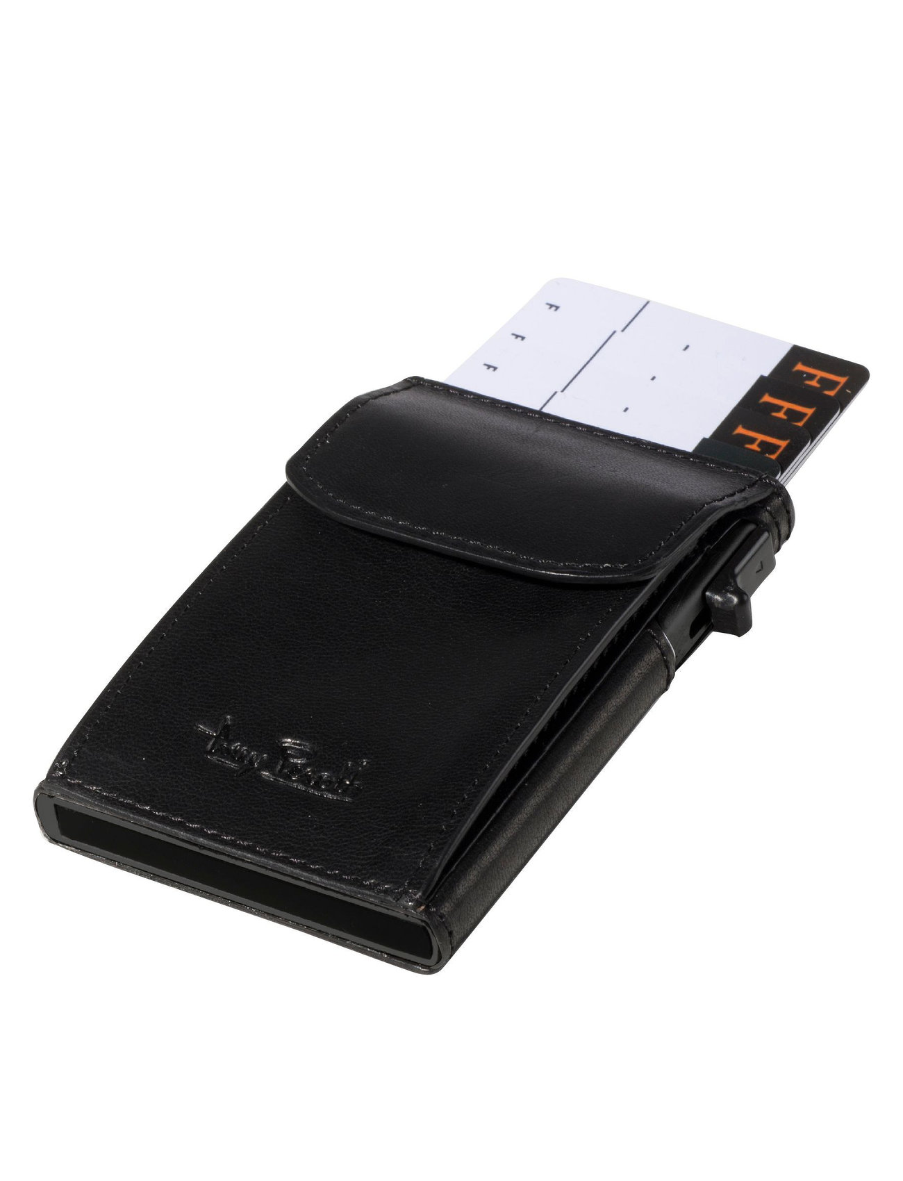 Tony Perotti - Furbo Slim Cardholder with coin pocket - card holders - black - 0