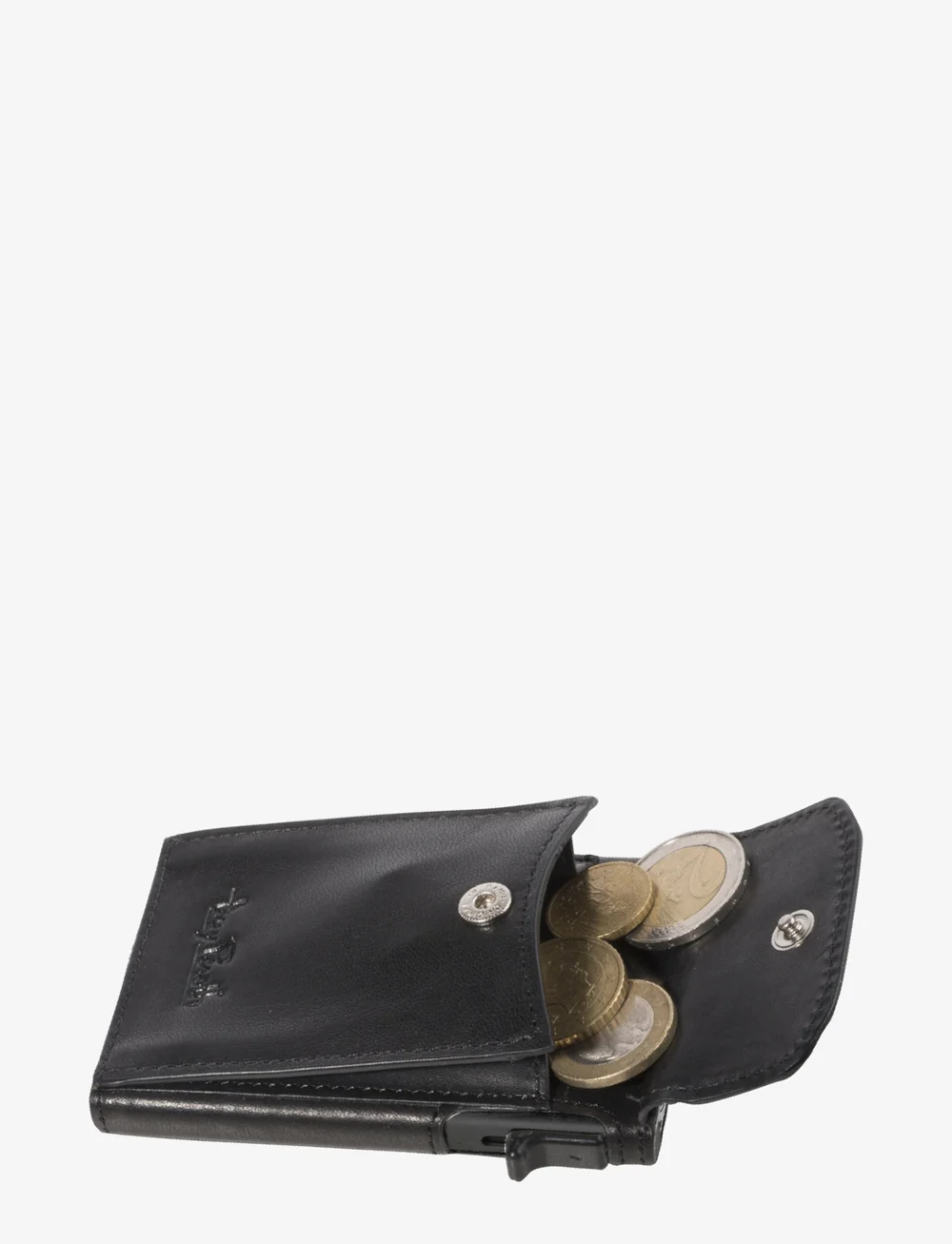 Tony Perotti - Furbo Slim Cardholder with coin pocket - karšu turētāji - black - 2