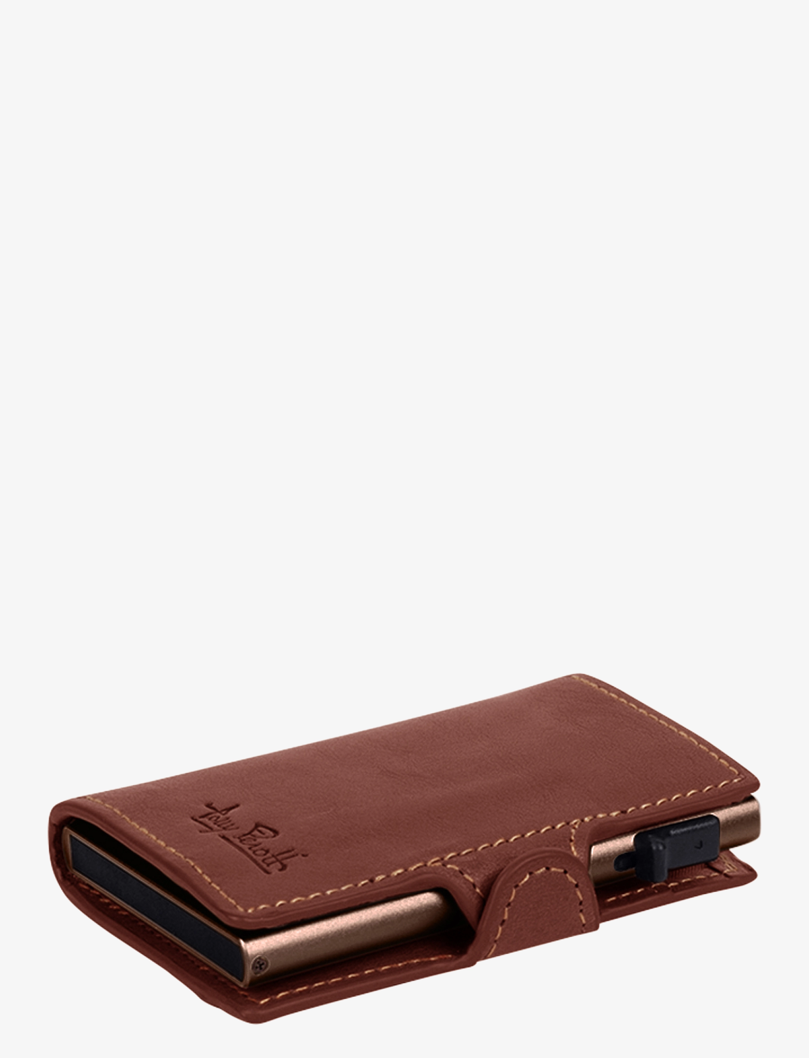 Tony Perotti Furbo cardholder w/ banknote pocket - Punge & Kortholdere - DARK BROWN / brown