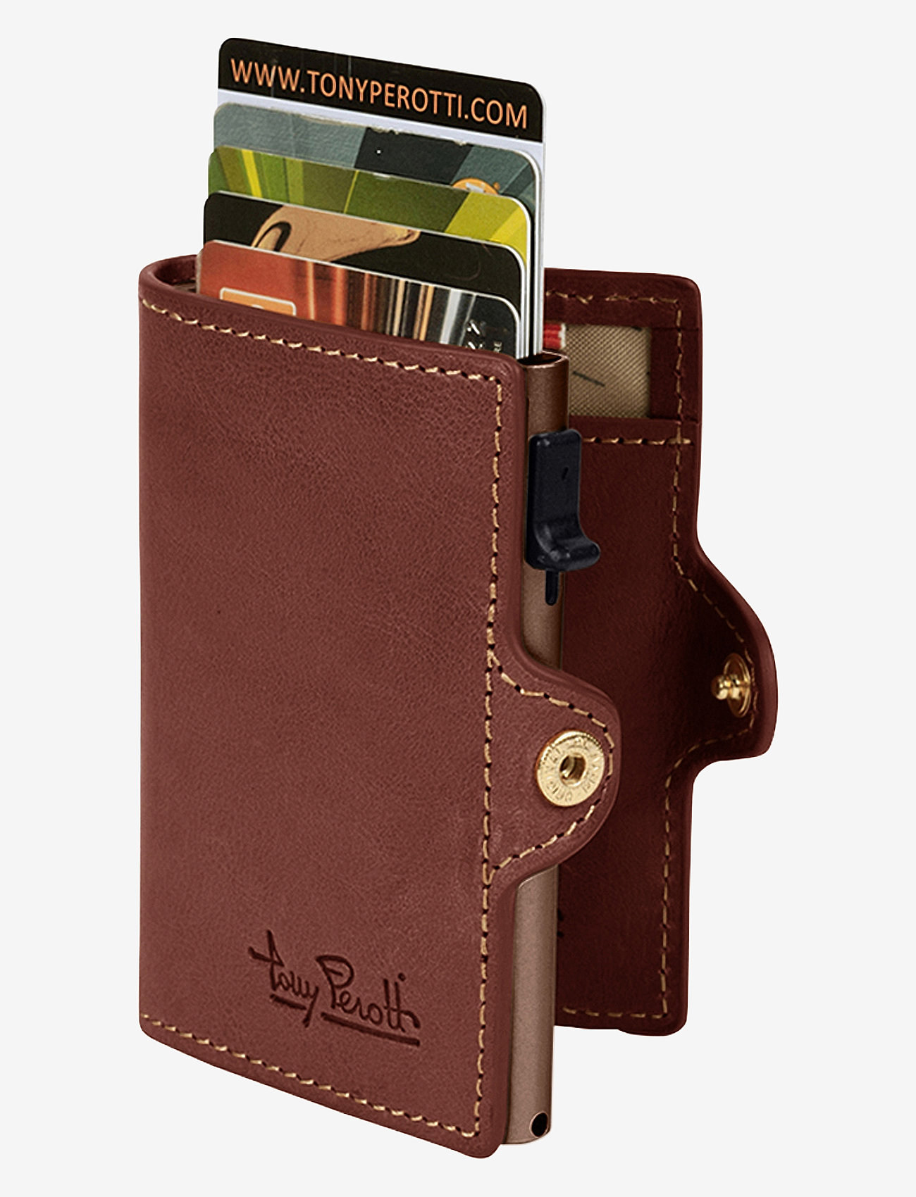Tony Perotti - Furbo cardholder w/ banknote pocket - wallets - dark brown - 3