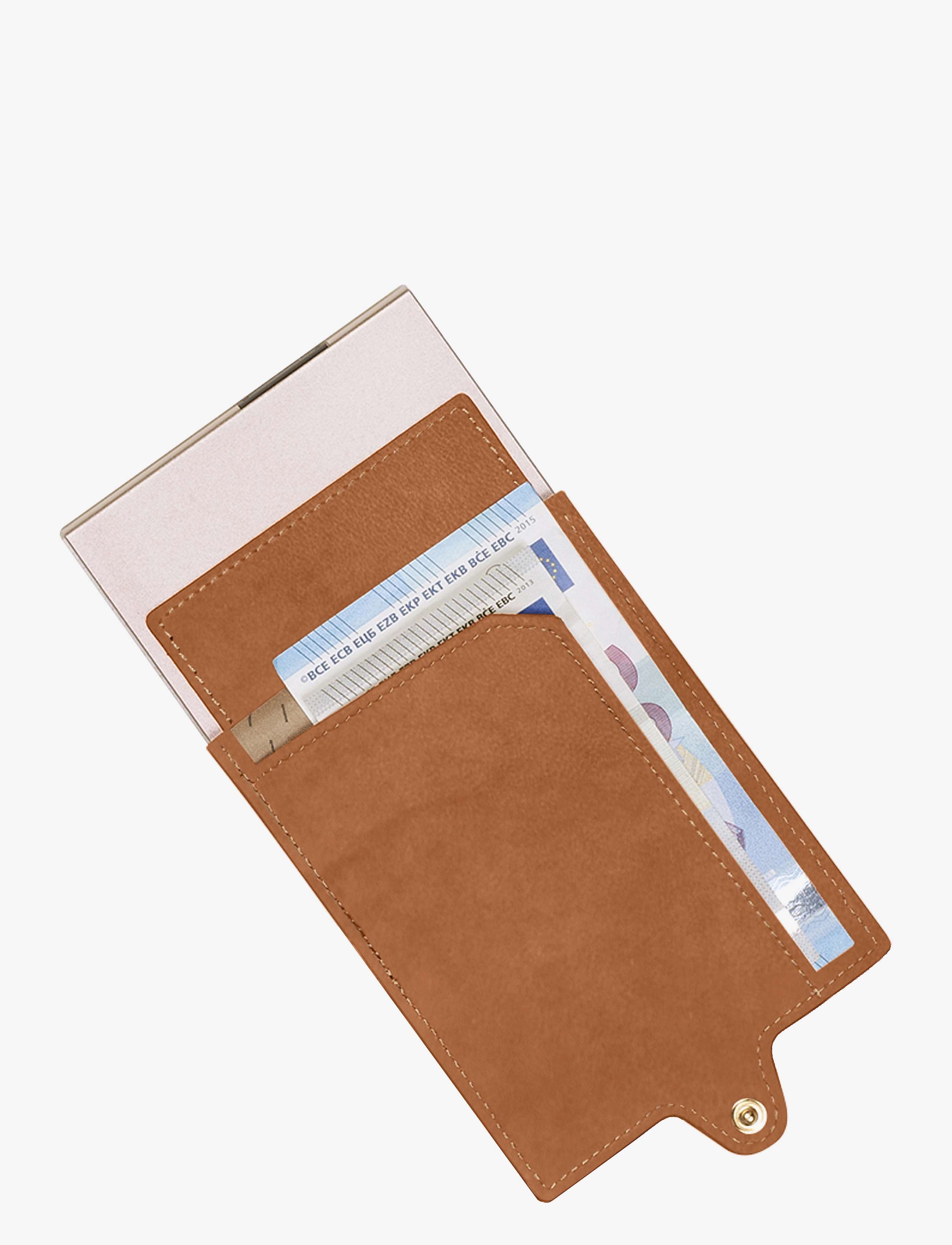 Tony Perotti - Furbo cardholder w/ banknote pocket - wallets - cognac - 4