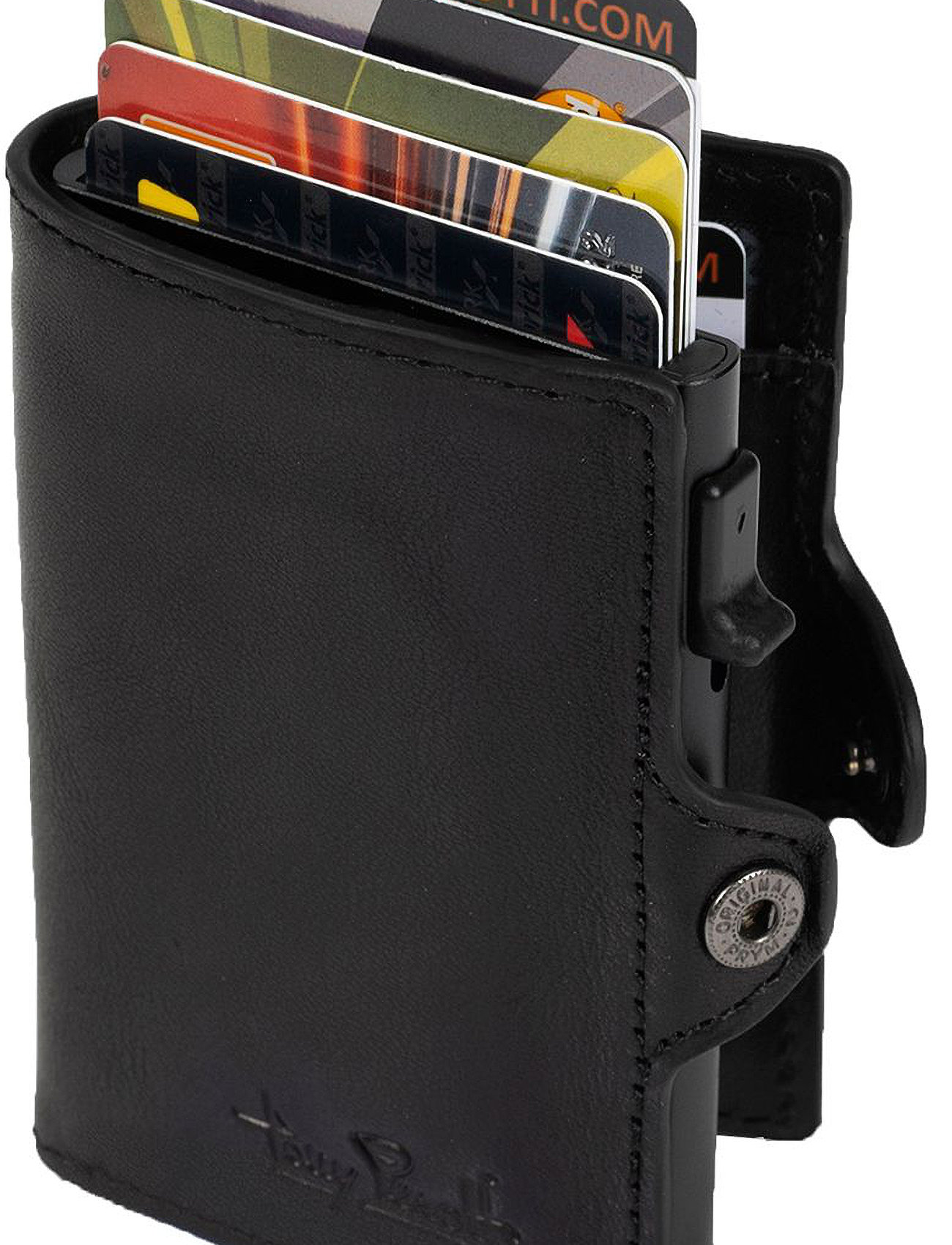 Tony Perotti - Furbo cardholder w/ banknote pocket - portfele - black - 0
