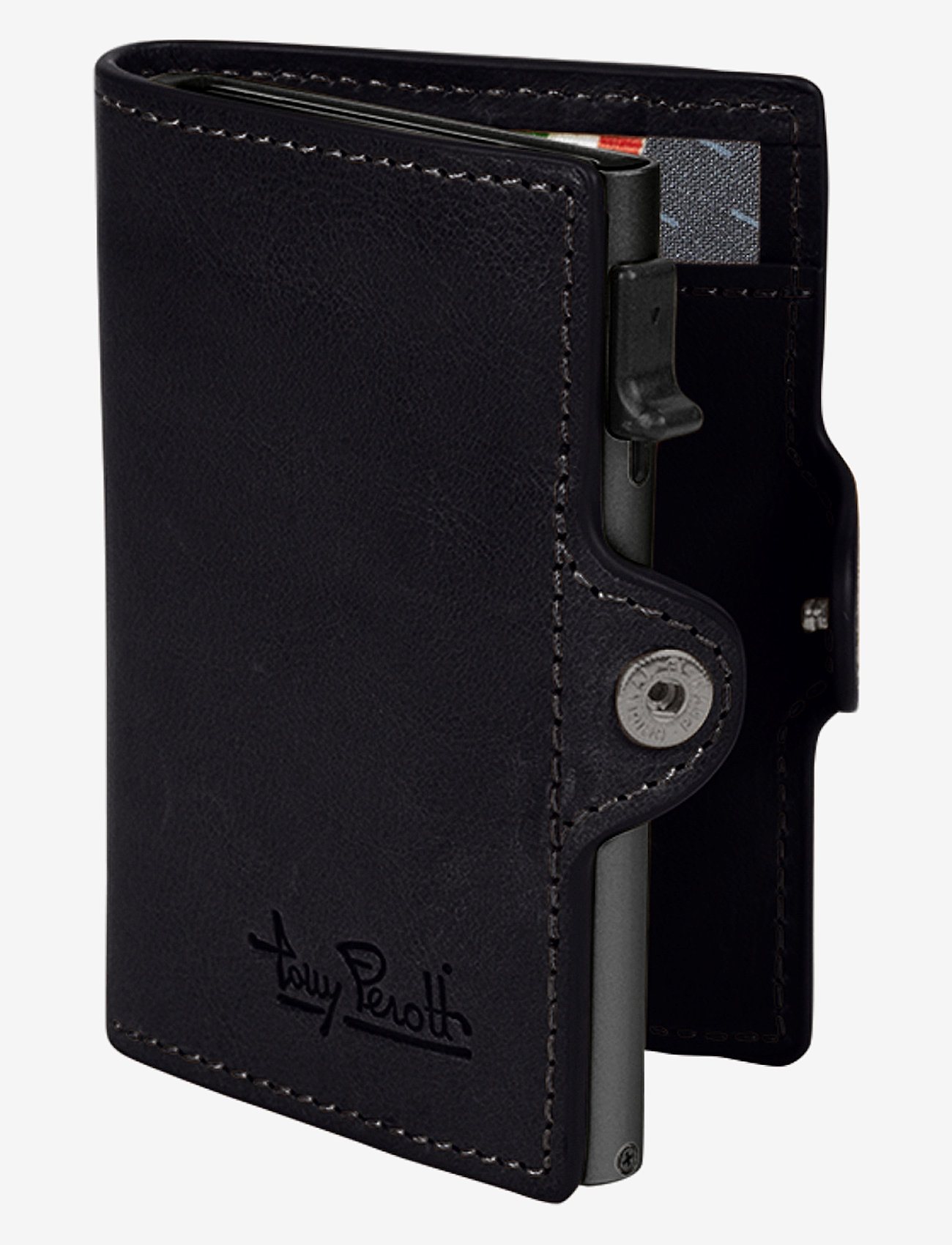 Tony Perotti - Furbo cardholder w/ banknote pocket - igapäevane stiil - black - 2