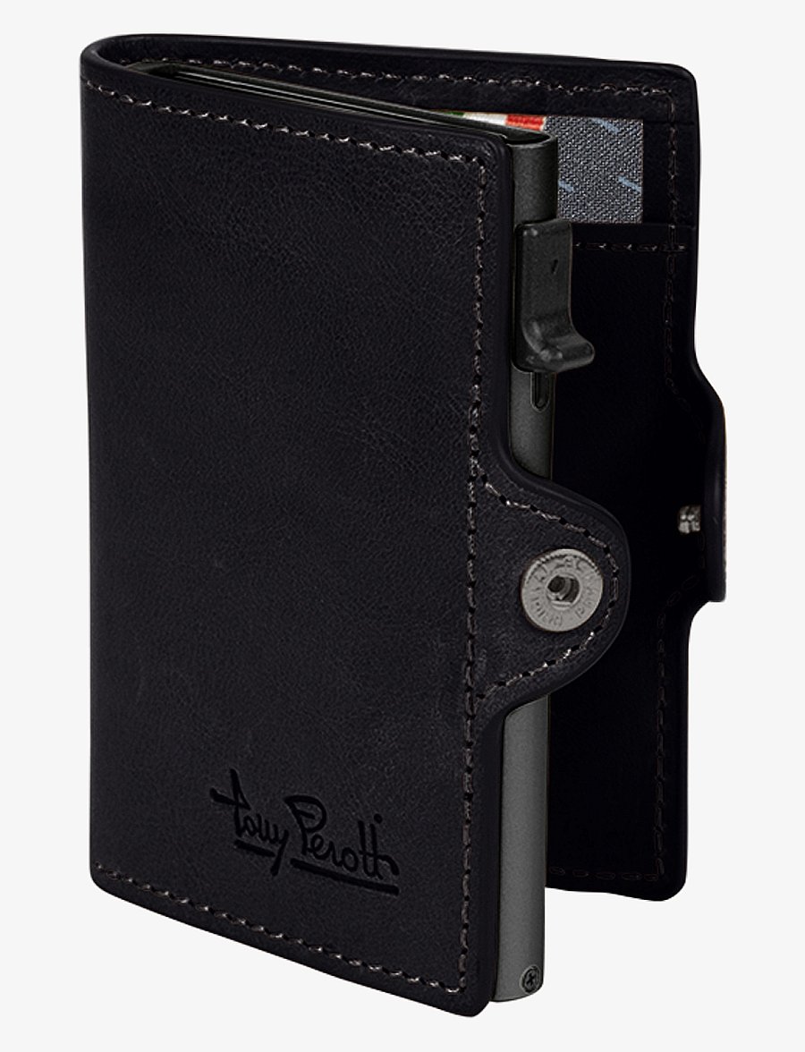 Tony Perotti - Furbo cardholder w/ banknote pocket - portemonnaies - black - 2