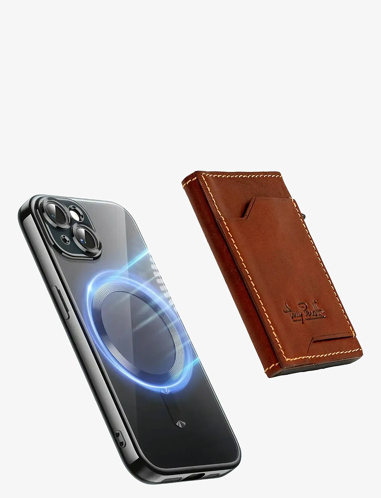 Tony Perotti - Furbo cardholder w/ MagSafe - plånböcker & fodral - dark brown - 3