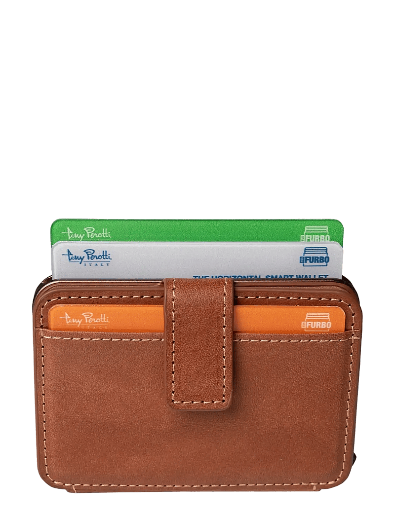 Tony Perotti - Furbo Evo standard with banknote compartment - brieftaschen und taschen - dark brown - 0