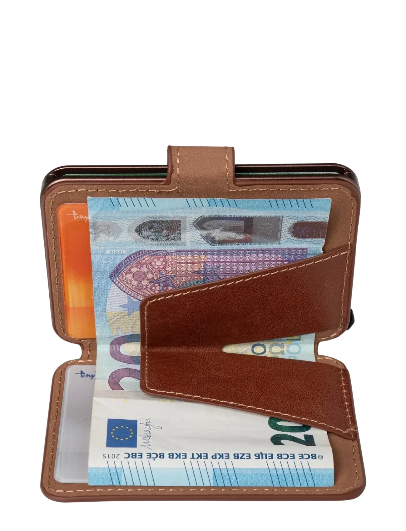 Tony Perotti - Furbo Evo standard with banknote compartment - wallets & cases - dark brown - 1