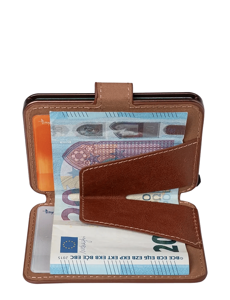 Tony Perotti - Furbo Evo standard with banknote compartment - plånböcker & fodral - dark brown - 1