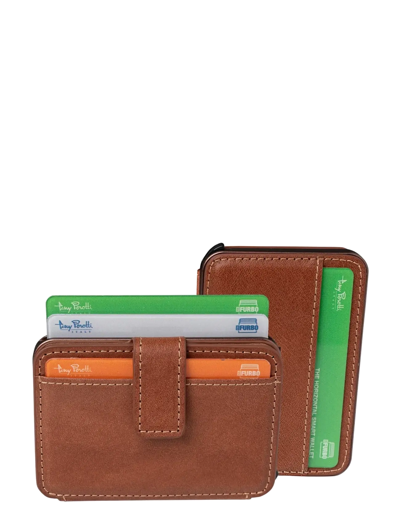 Tony Perotti - Furbo Evo standard with banknote compartment - wallets & cases - dark brown - 4