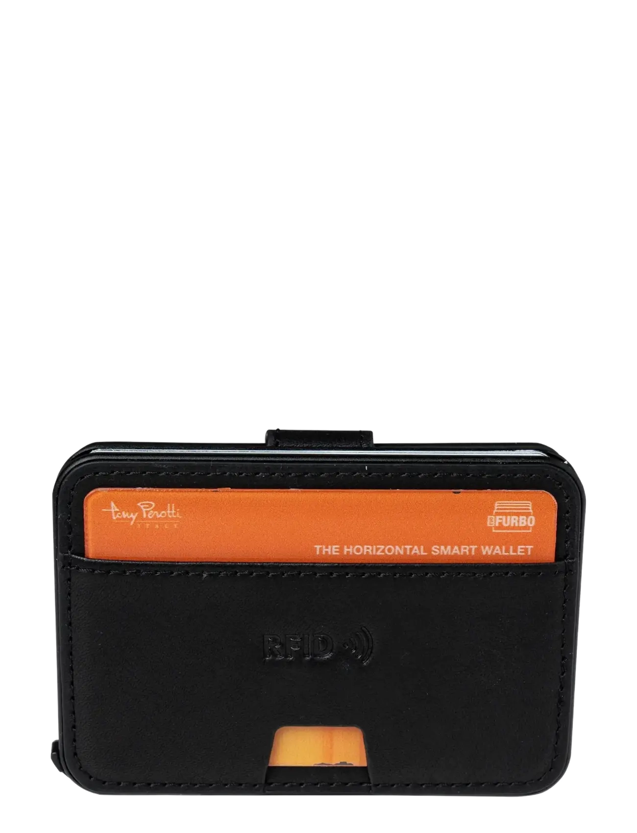 Tony Perotti - Furbo Evo standard with banknote compartment - kaardihoidjad - black - 2