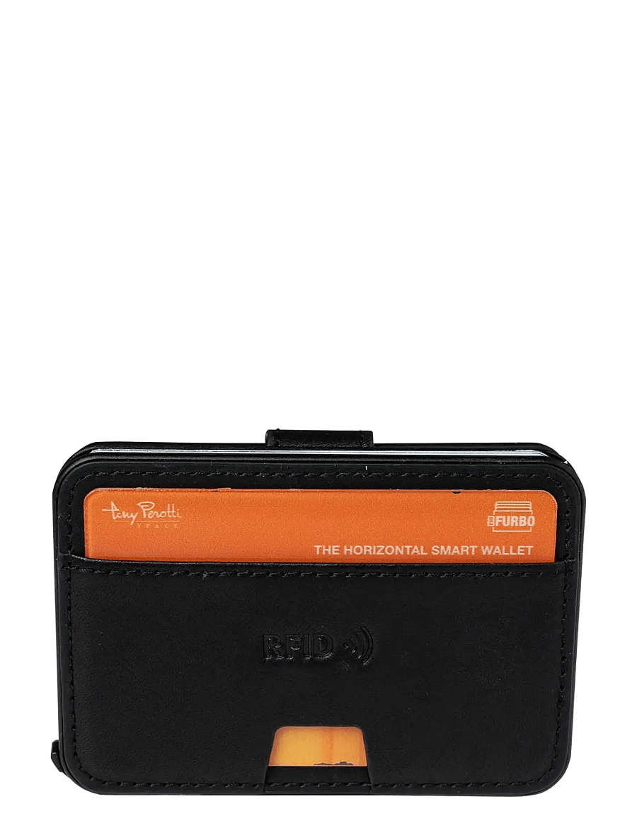 Tony Perotti - Furbo Evo standard with banknote compartment - kaardihoidjad - black - 2