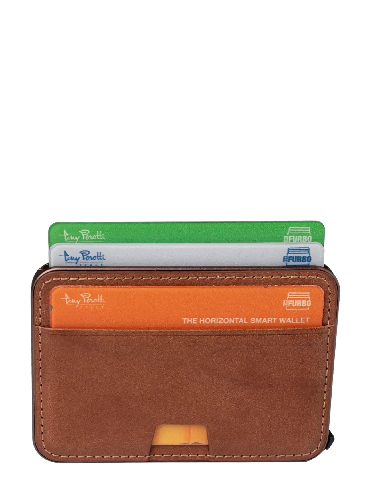 Tony Perotti Furbo Evo smart - Korthållare - DARK BROWN / brown