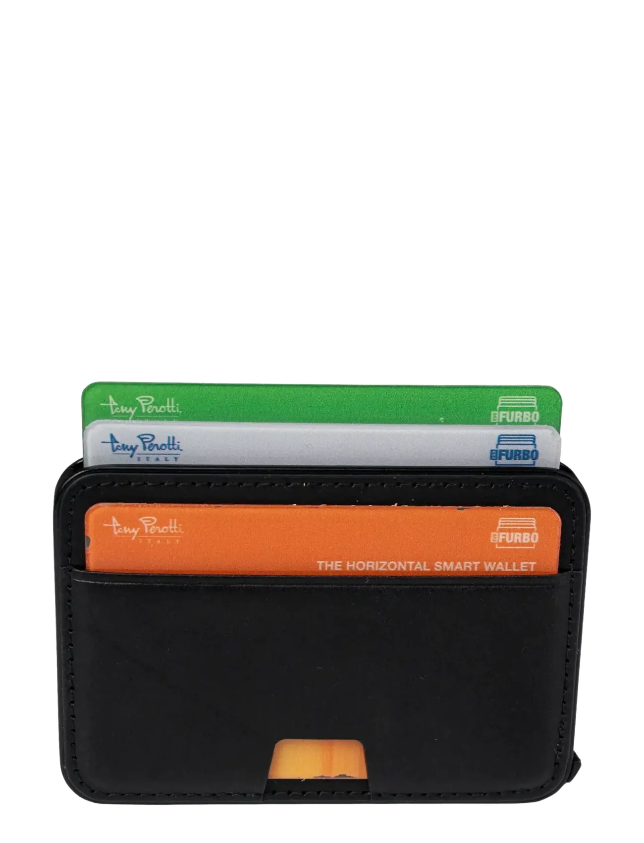 Tony Perotti Furbo Evo Smart, Mænd, Horisontal Smart Kortholder, Sort, Str: ONE SIZE