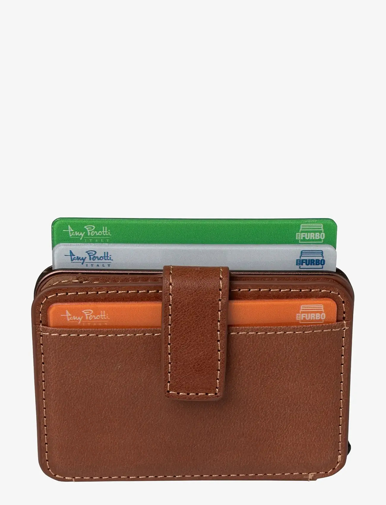 Tony Perotti - Furbo Evo Large with banknote and coin compartment - brieftaschen und taschen - dark brown - 0