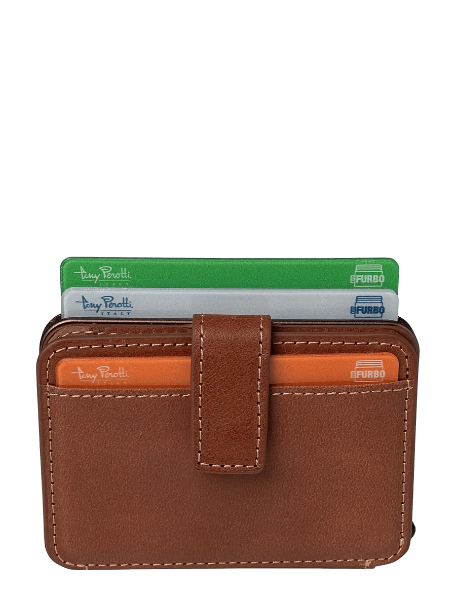 Tony Perotti - Furbo Evo Large with banknote and coin compartment - karšu maki - dark brown - 0