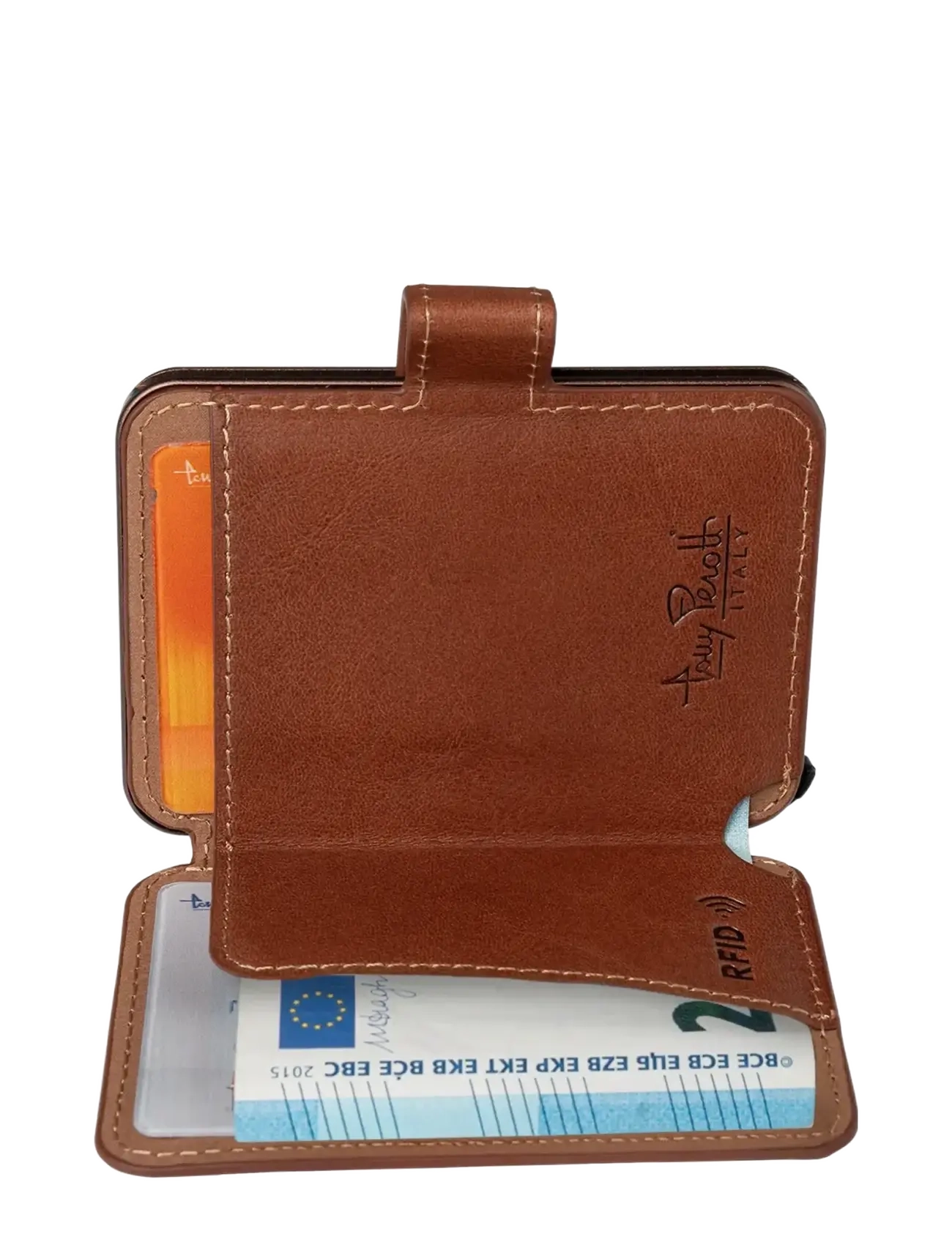 Tony Perotti - Furbo Evo Large with banknote and coin compartment - wallets & cases - dark brown - 1