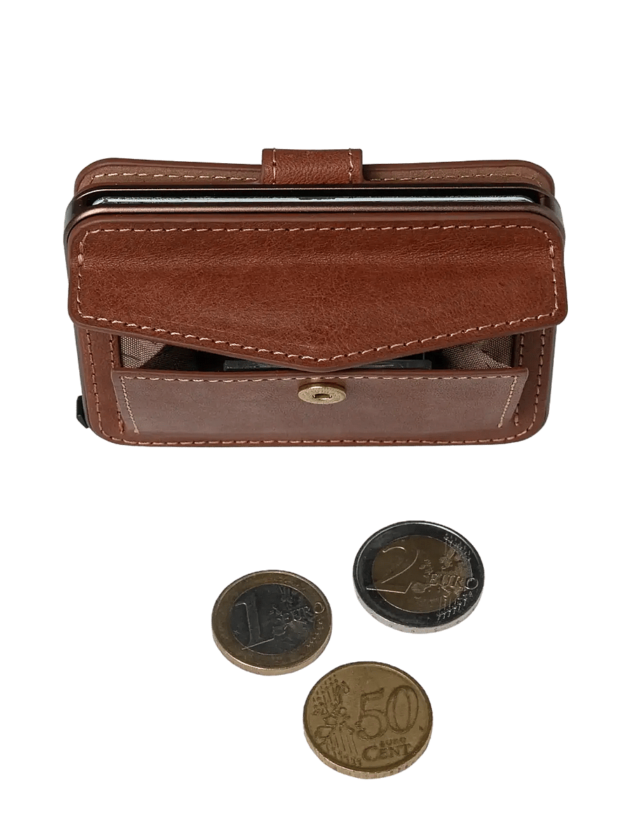 Tony Perotti - Furbo Evo Large with banknote and coin compartment - karšu maki - dark brown - 4