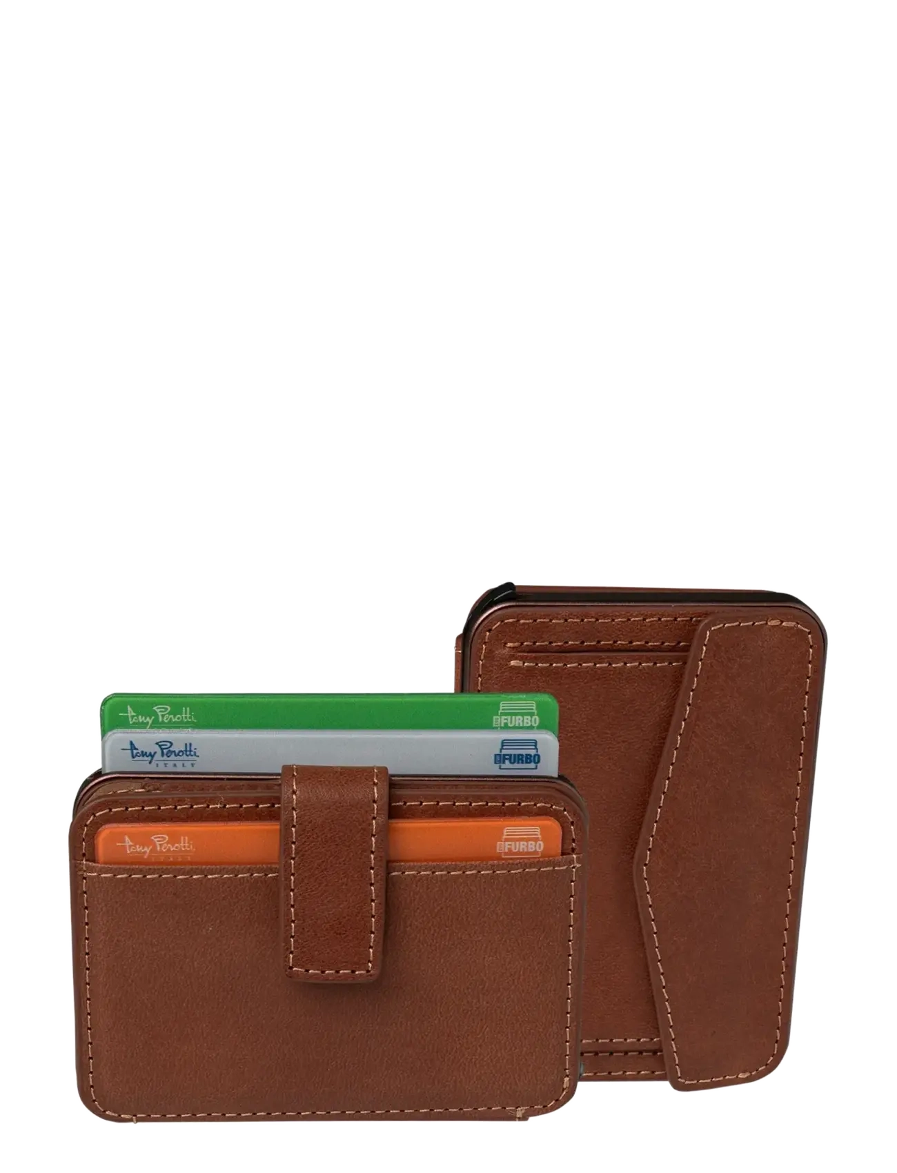 Tony Perotti - Furbo Evo Large with banknote and coin compartment - wallets & cases - dark brown - 5