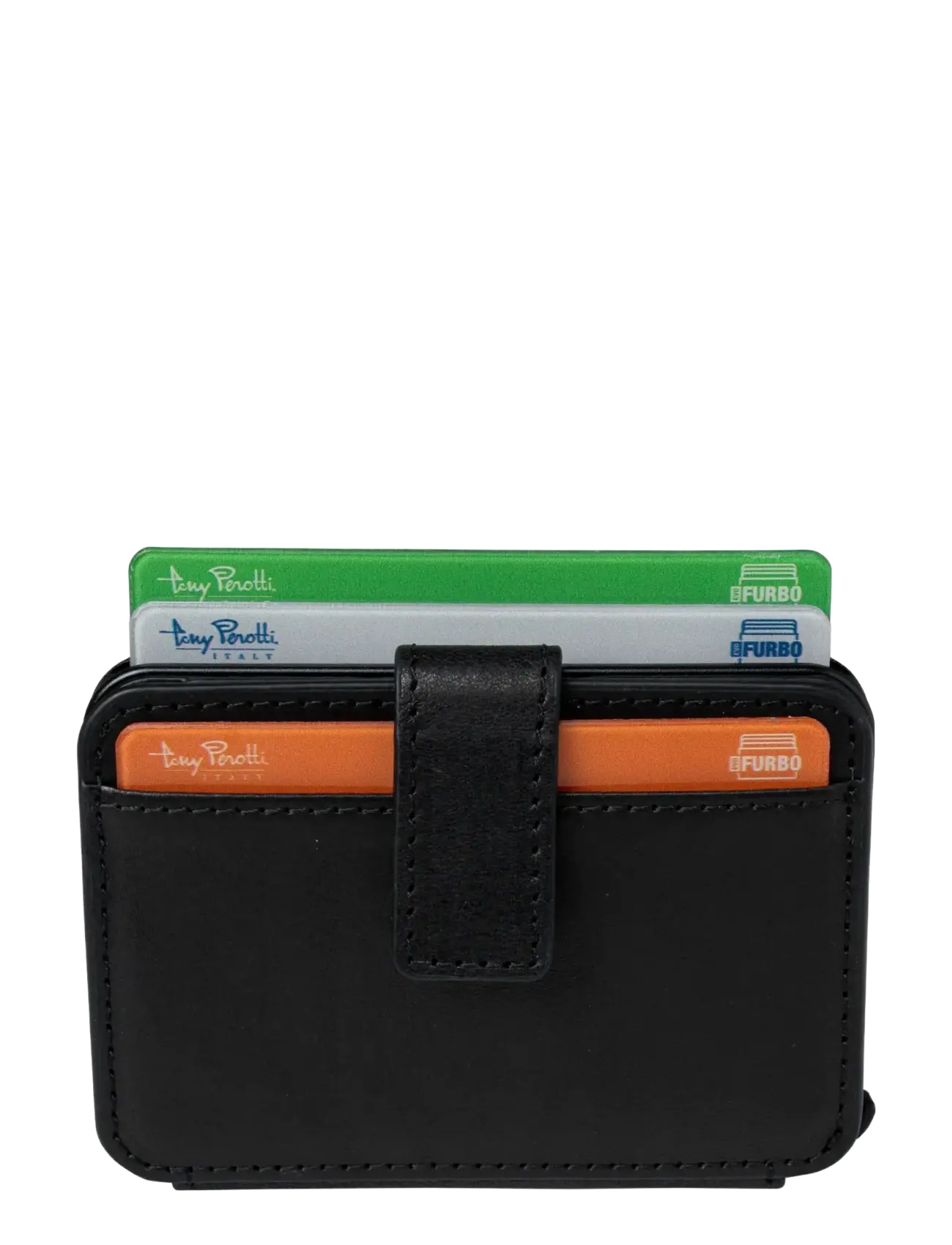 Tony Perotti Furbo Evo Large with banknote and coin compartment - Neuheiten - BLACK / black
