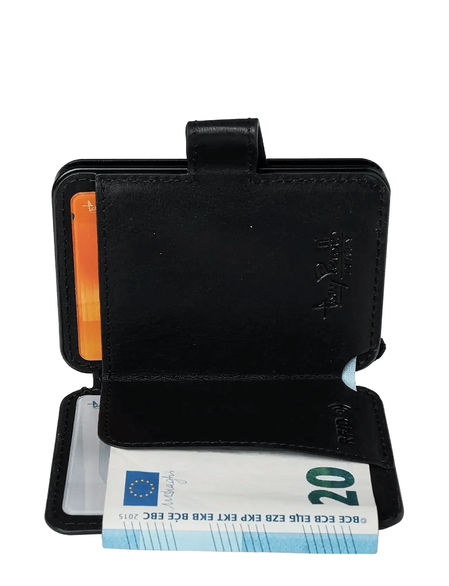 Tony Perotti - Furbo Evo Large with banknote and coin compartment - portemonnees en koffers - black - 1