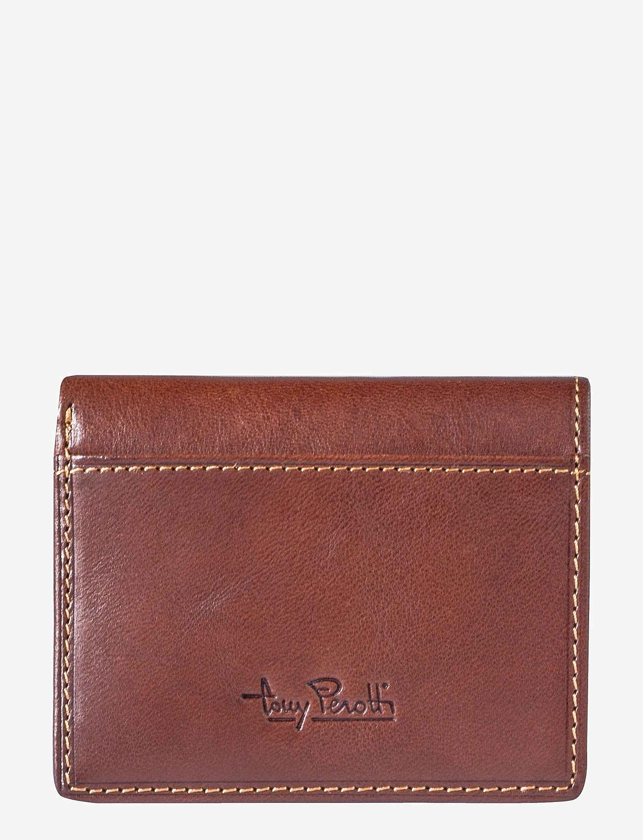 Tony Perotti - Creditcard wallet, fold, w/ banknote pocket - plånböcker - dark brown - 0