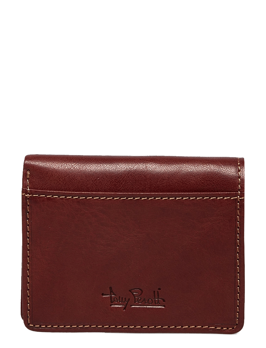 Tony Perotti - Creditcard wallet, fold, w/ banknote pocket - punge - dark brown - 0