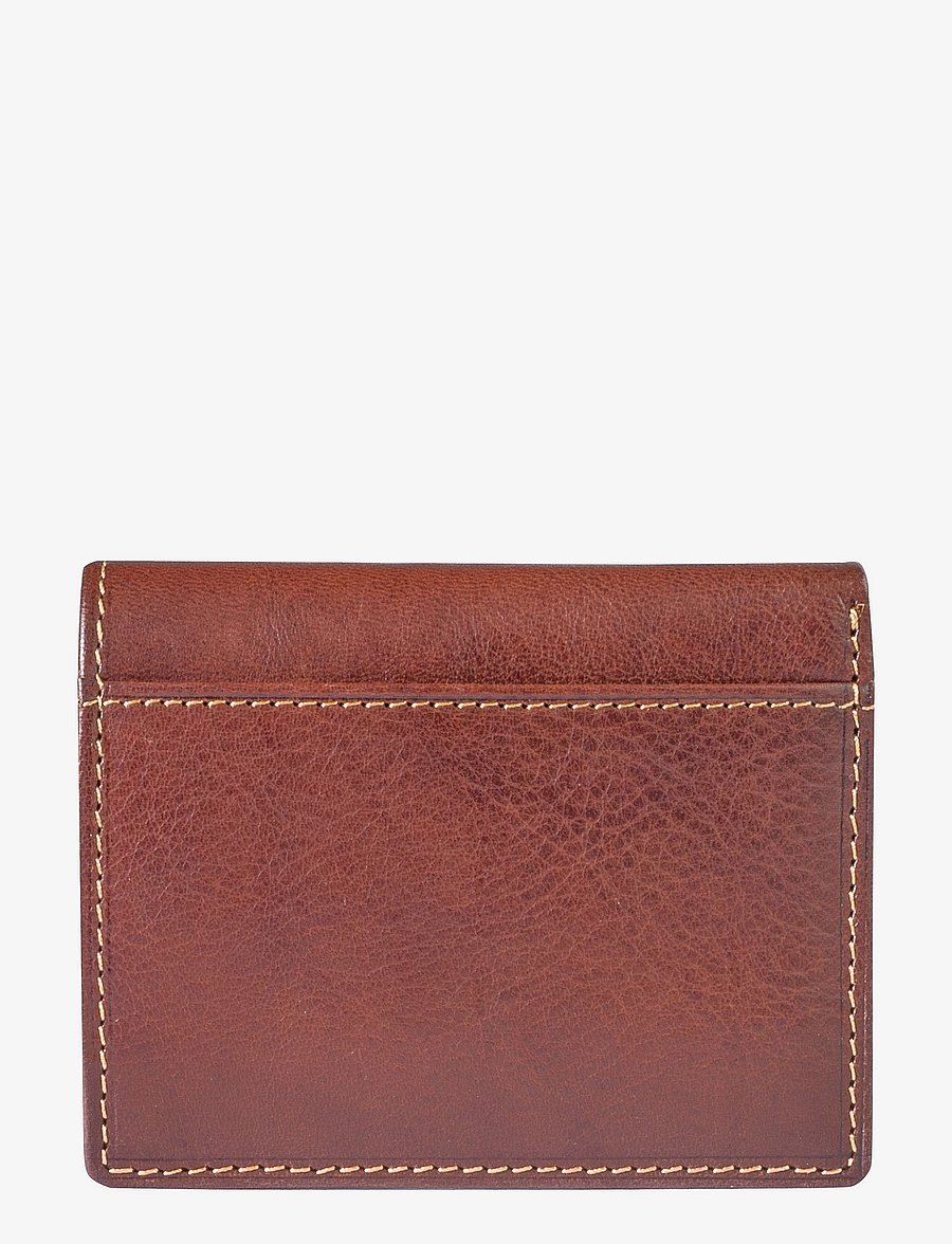 Tony Perotti - Creditcard wallet, fold, w/ banknote pocket - punge - dark brown - 1