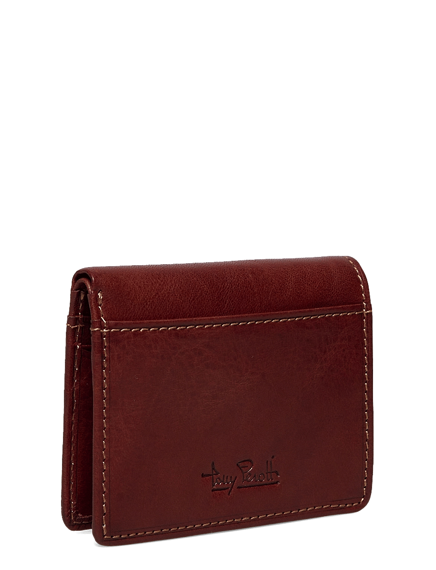 Tony Perotti - Creditcard wallet, fold, w/ banknote pocket - punge - dark brown - 2