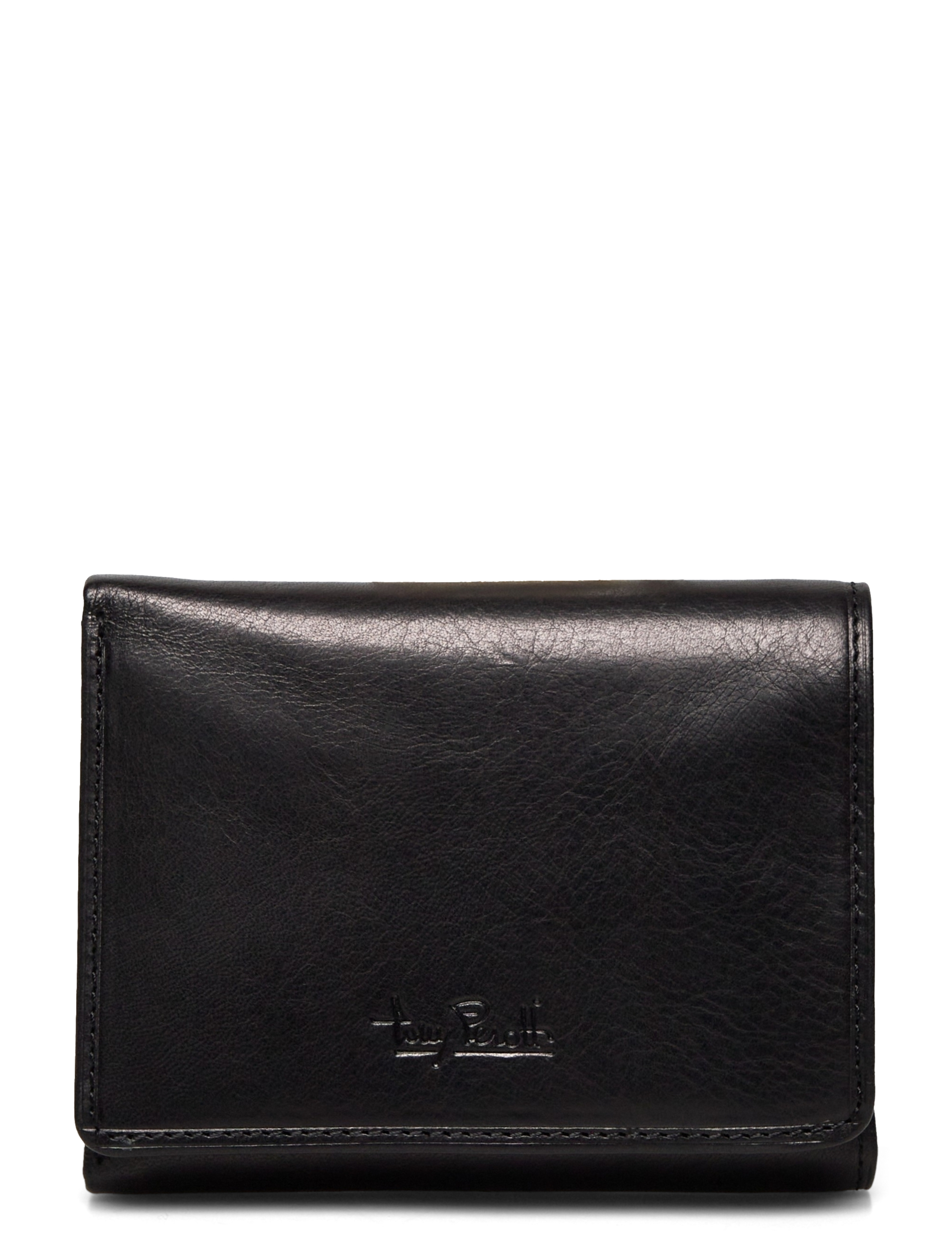 Tony Perotti 3 Fold Mens Wallet With Coin Pocket, One Size, Wallets, Schwarz - Classic Frauen