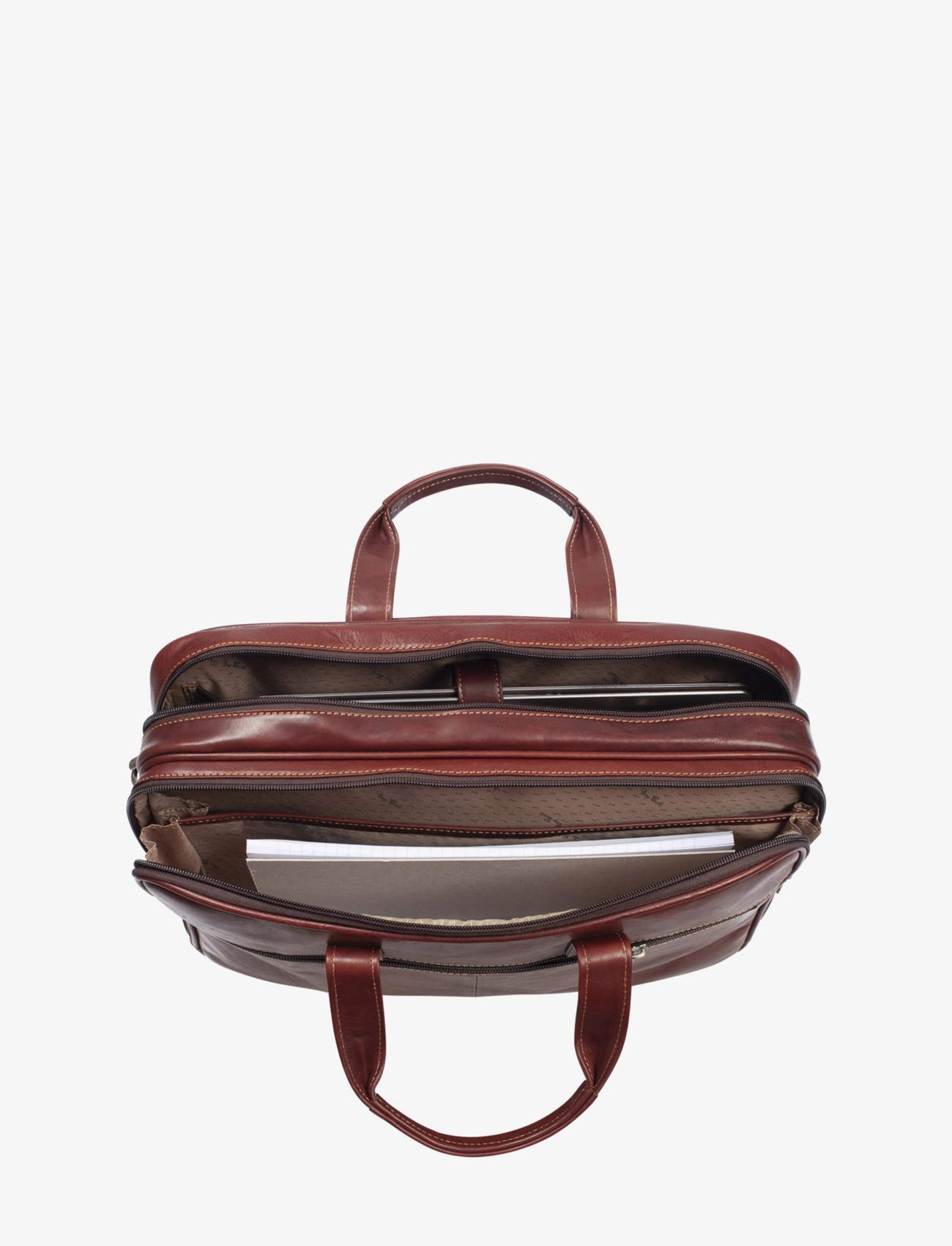 Tony Perotti - 2 compartment Laptop briefcase - everyday style - brown - 1