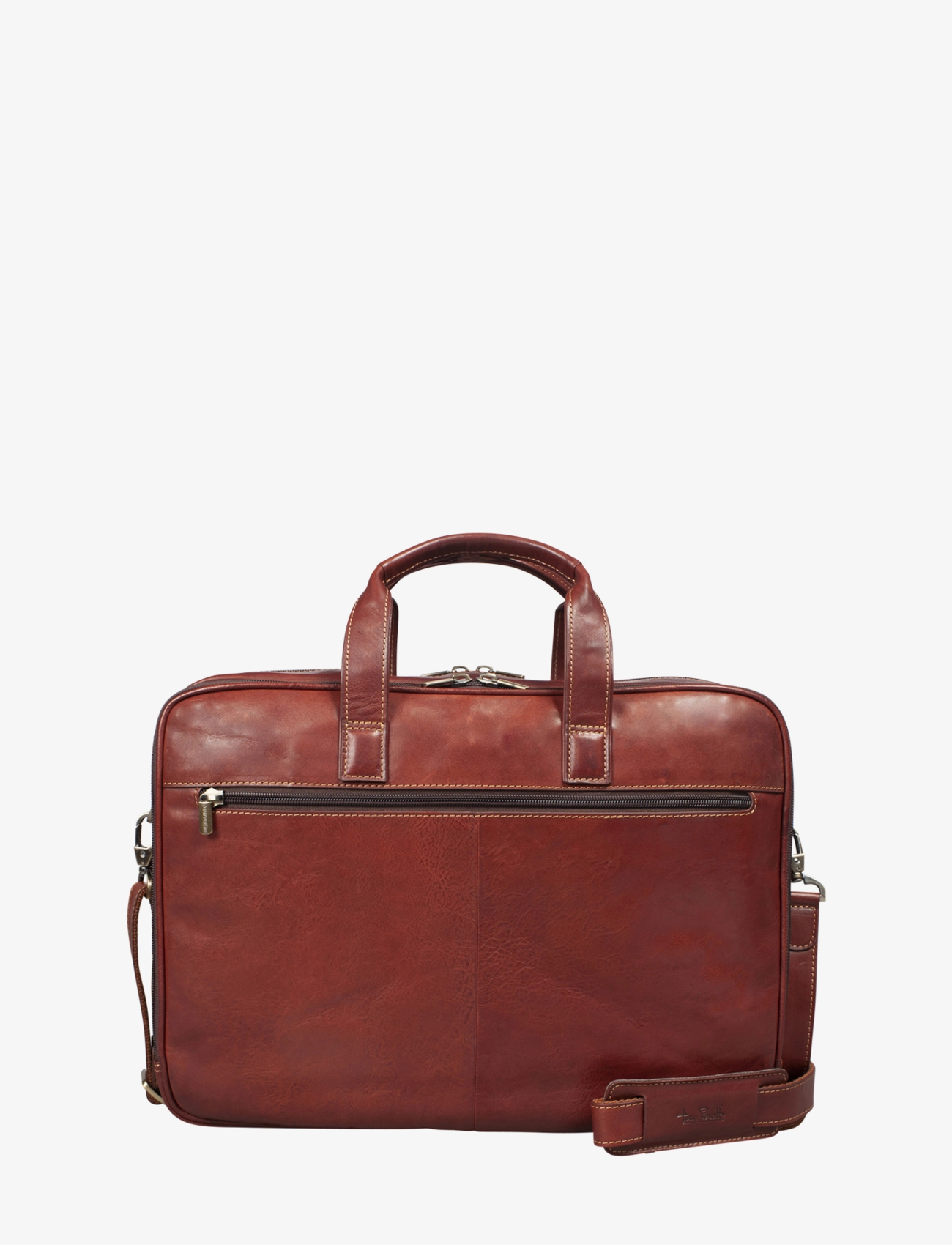 Tony Perotti - 2 compartment Laptop briefcase - everyday style - brown - 2