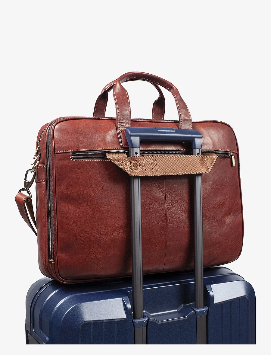 Tony Perotti - 2 Compartment Zip 15" Medium - everyday style - brown - 3