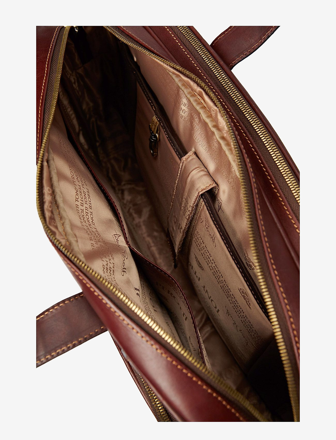 Tony Perotti - 2 compartment Laptop briefcase - igapäevane stiil - brown - 4