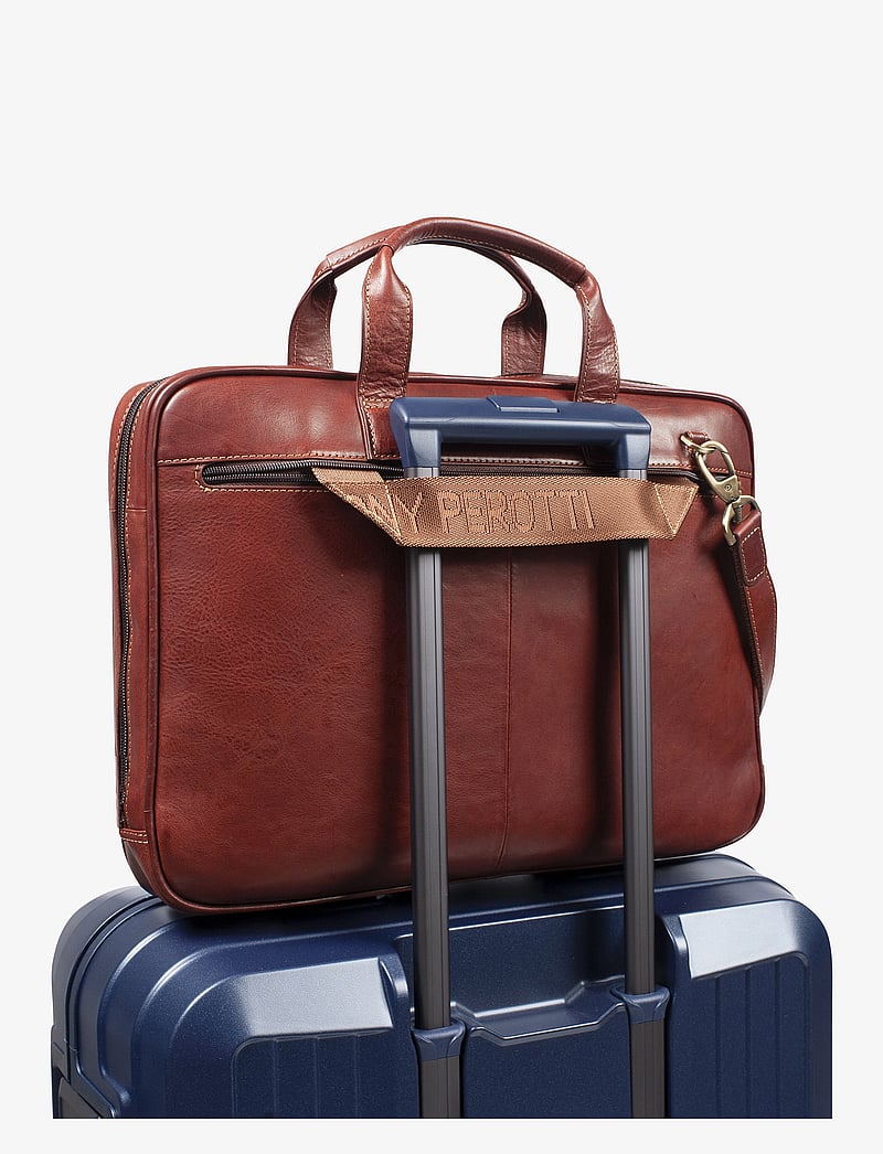 Tony Perotti - 1 compartment Laptop bag - ikdienas stils - brown - 4