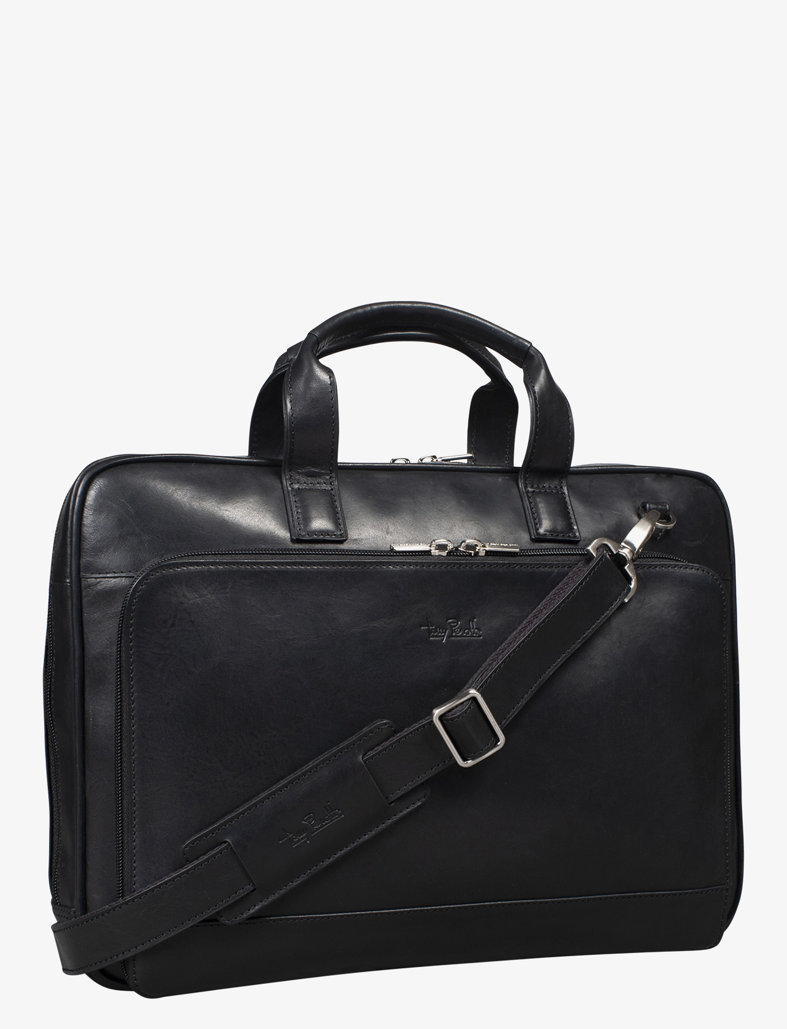 Tony Perotti 1 Compartment Laptop Bag, One Size, Designer, Schwarz - Briefcases, Männerswear