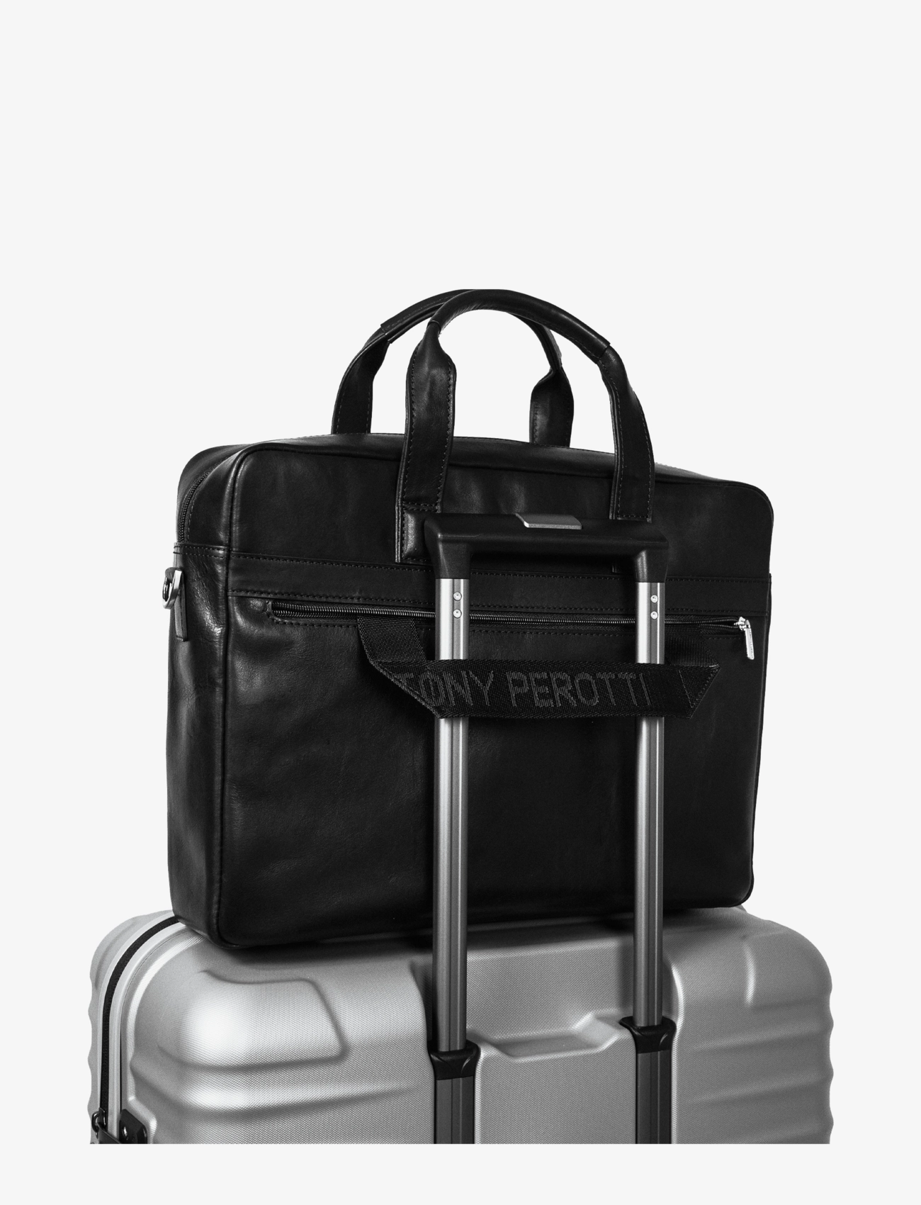 Tony Perotti - 1 Compartment Laptop Bag - ikdienas stils - black - 3