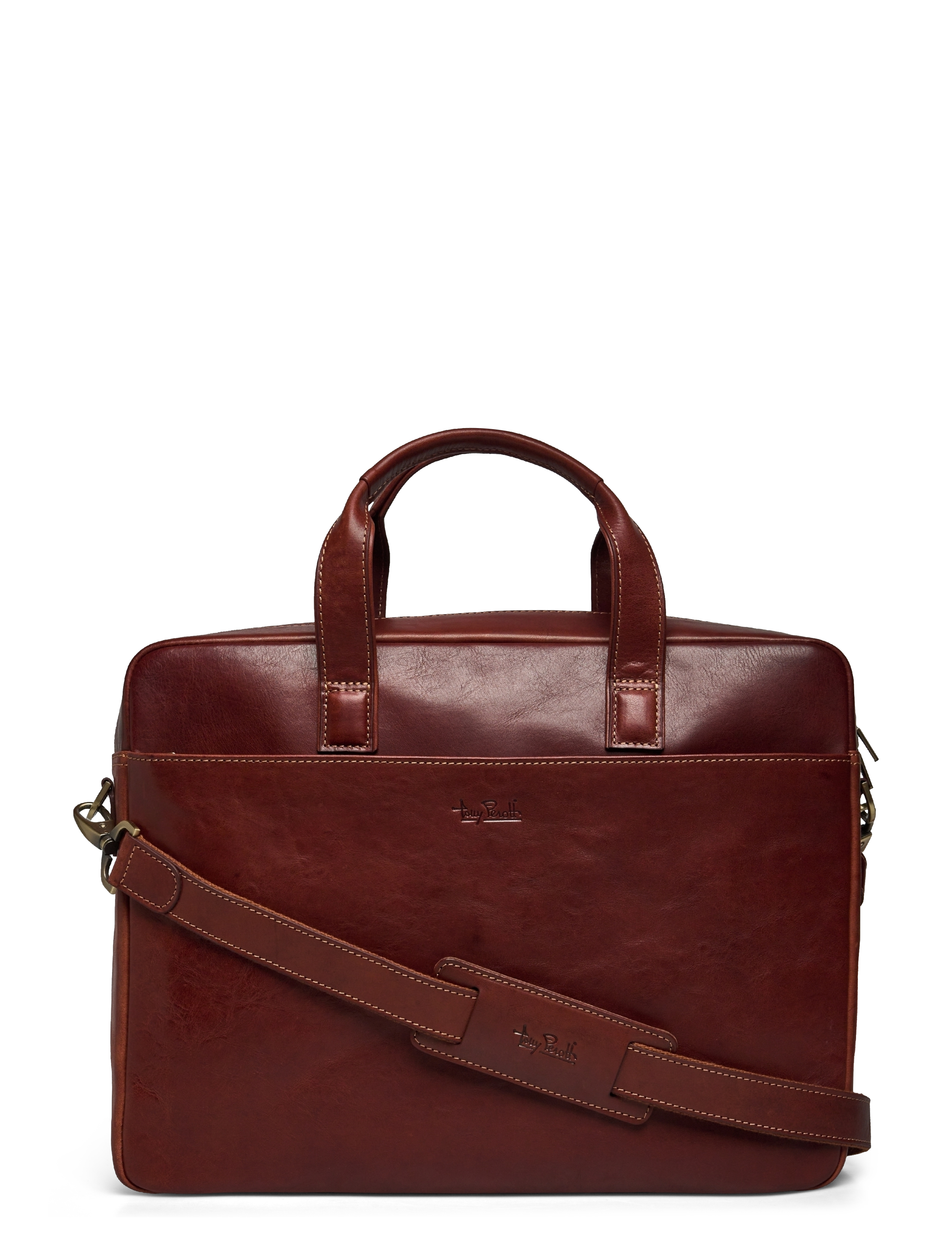 Tony Perotti 1 Compartment Laptop Bag, 39X10X30 cm, Bags, Braun - Computer Männerswear