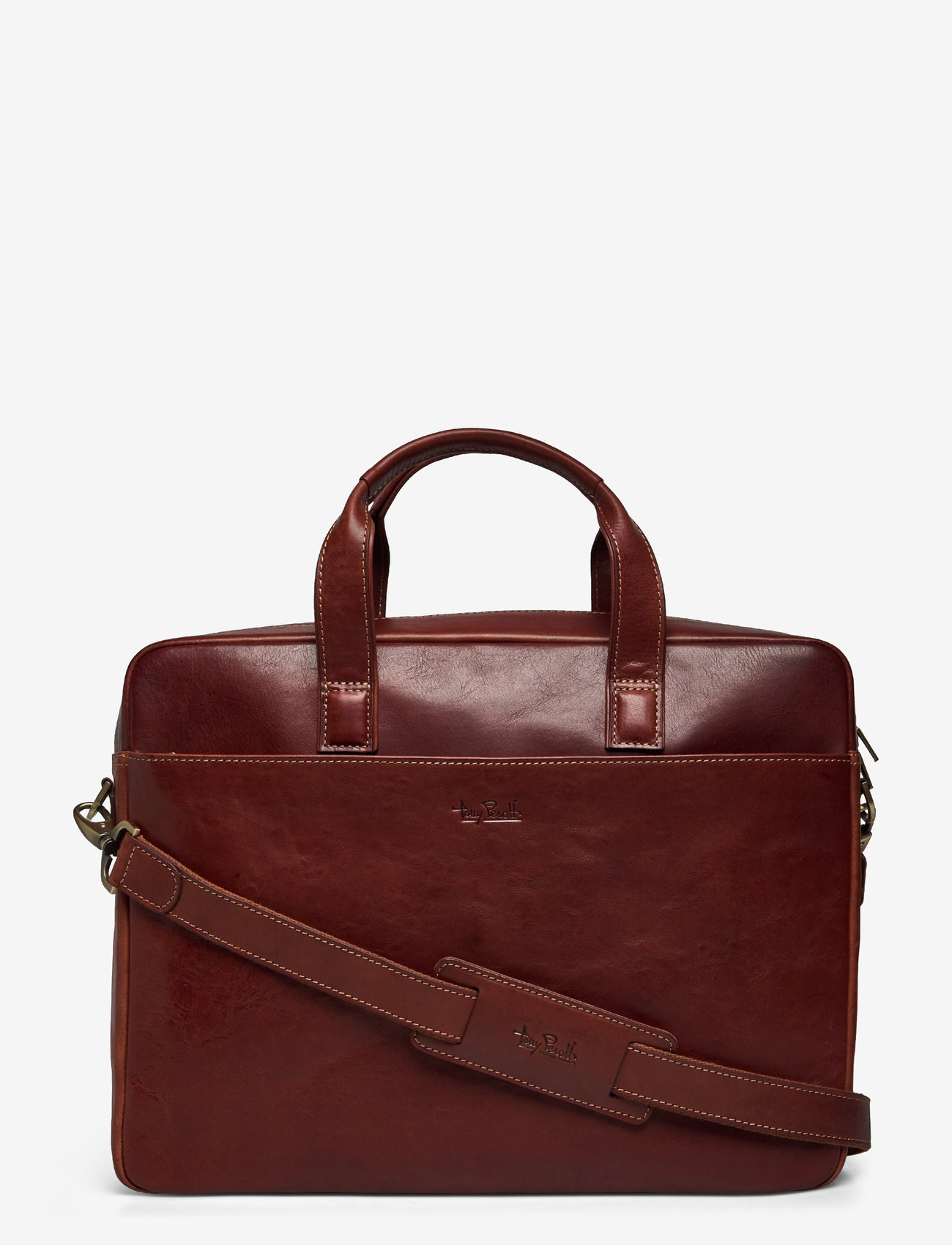 Tony Perotti - 1 Compartment Laptop Bag - igapäevane stiil - dark brown - 0